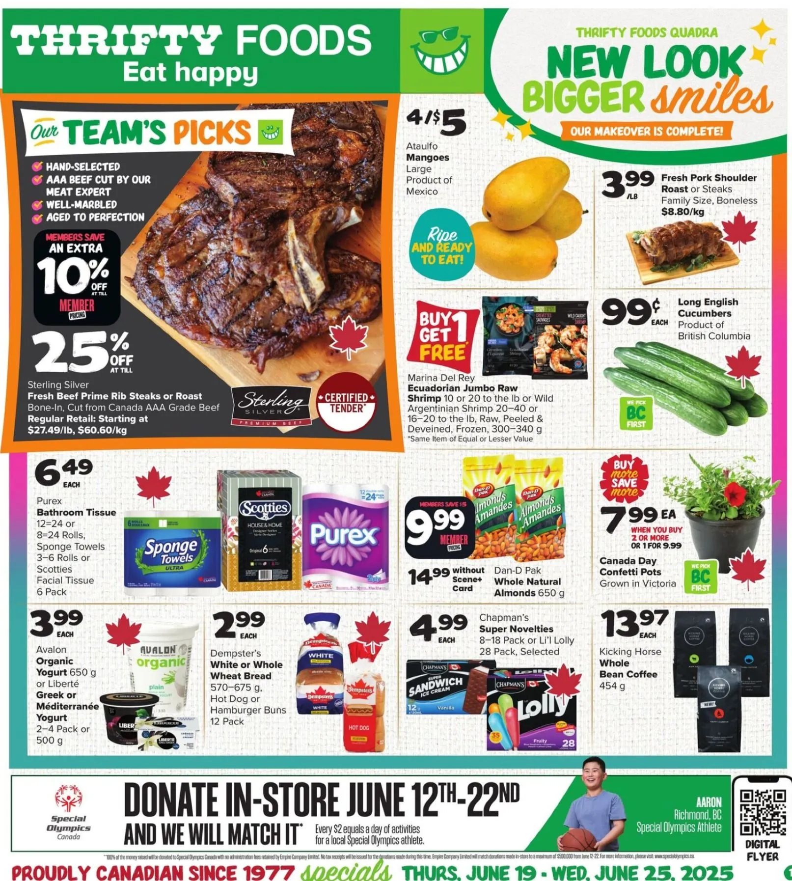 Thrifty Foods Deals from June 19 to June 25 2025 - flyer page 1