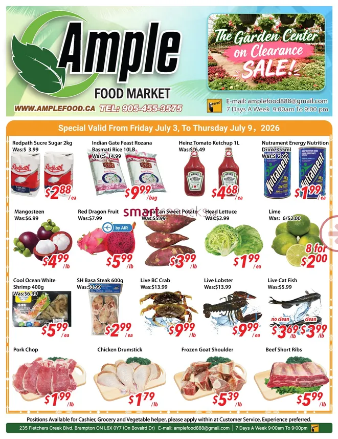  Ample Food Market  Sales from July 3 to July 9 2026 - flyer page 1
