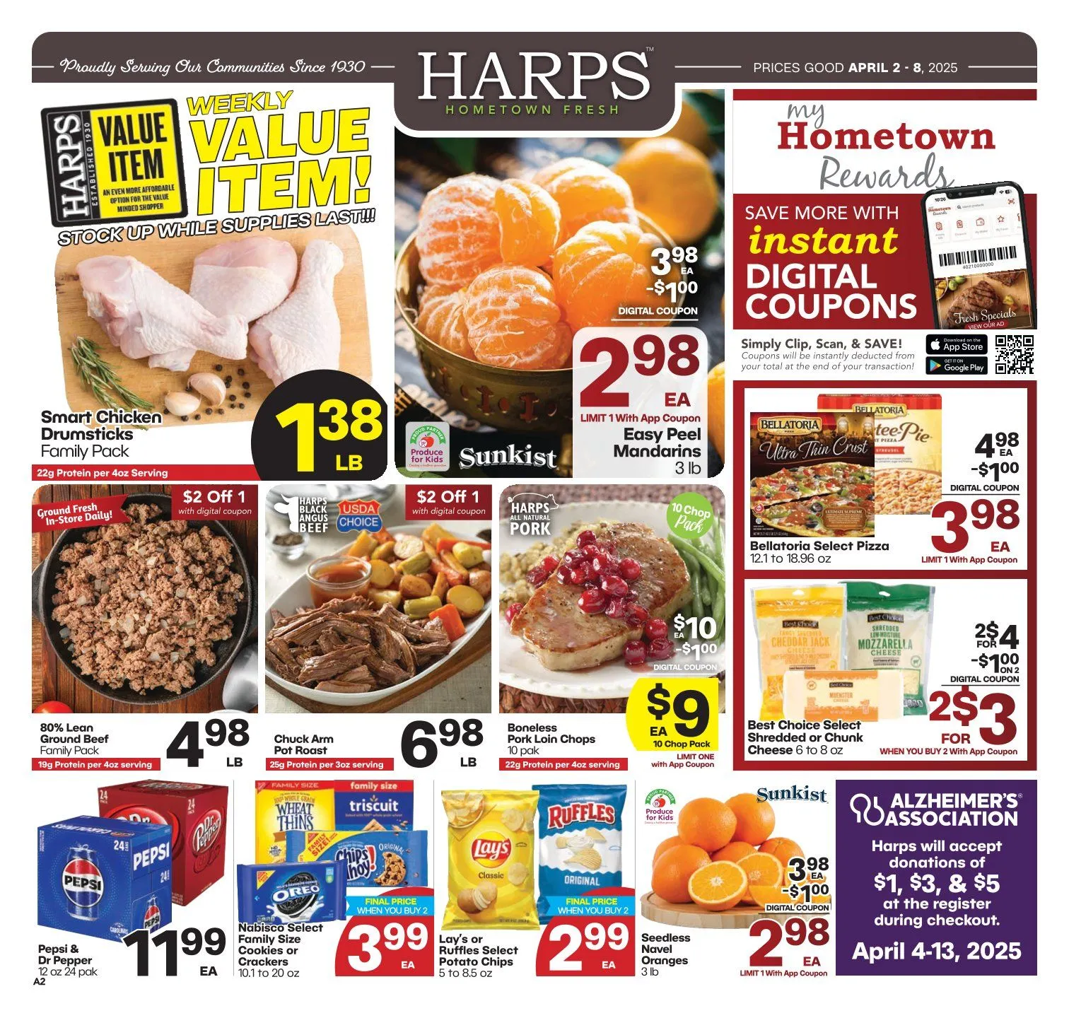 Weekly ad Harps Foods Sales from April 2 to April 8 2025 - Page 