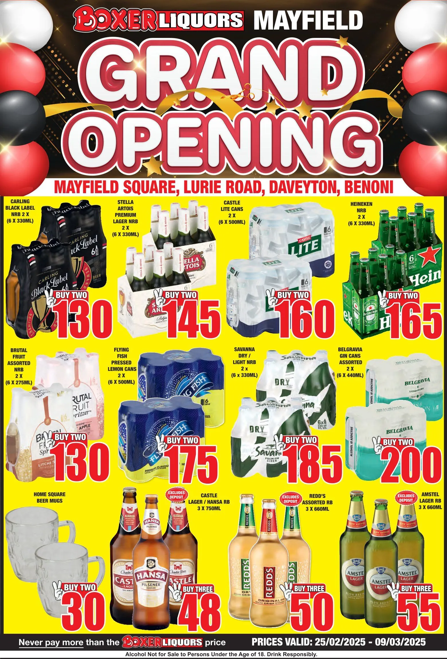 Boxer Sales from 25 February to 9 March 2025 - Catalogue Page 1