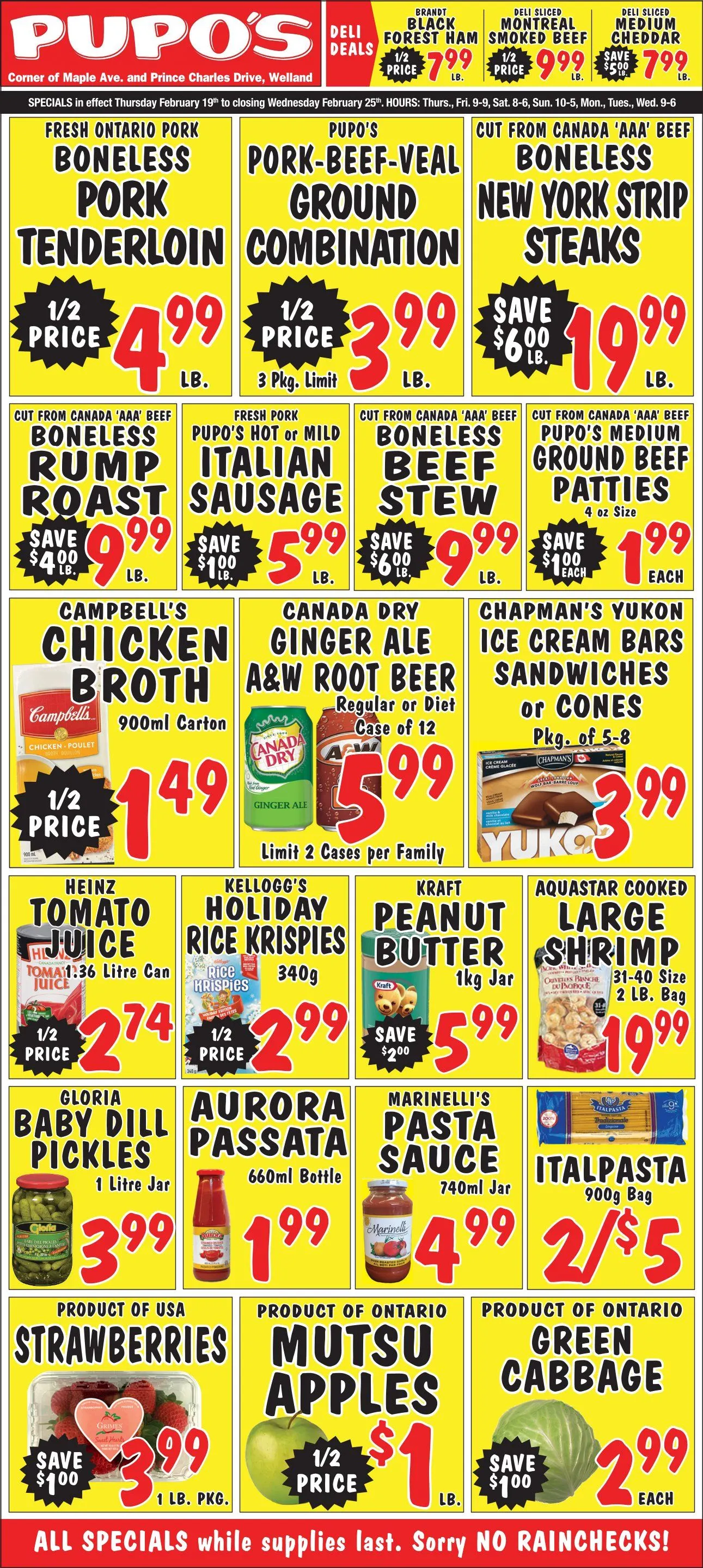  Pupo's Food Market  Sales from February 19 to February 25 2026 - flyer page 1
