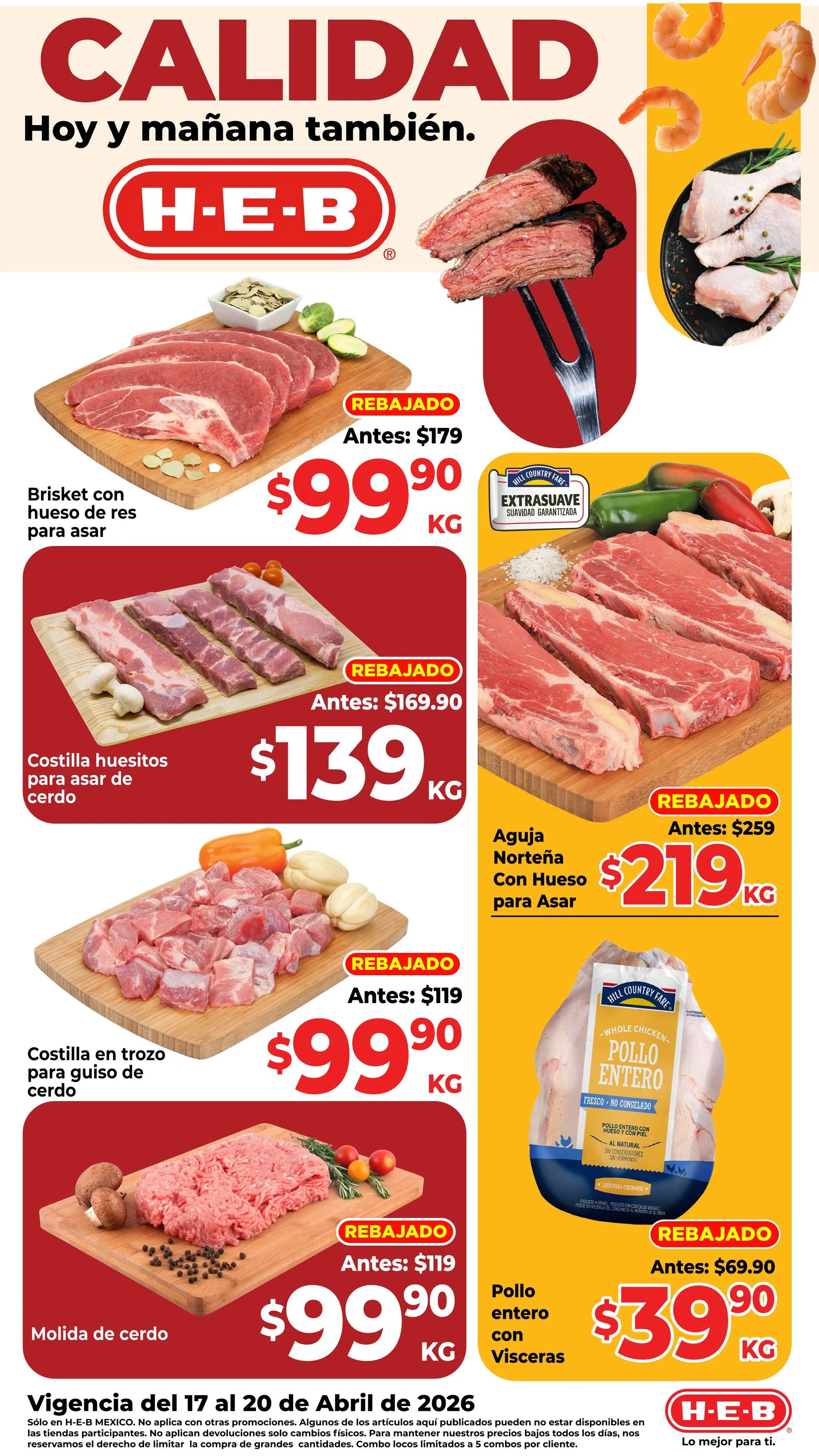 Catálogo de H-E-B Ofertas 17 de abril al 20 de abril 2026 - Pagina 1