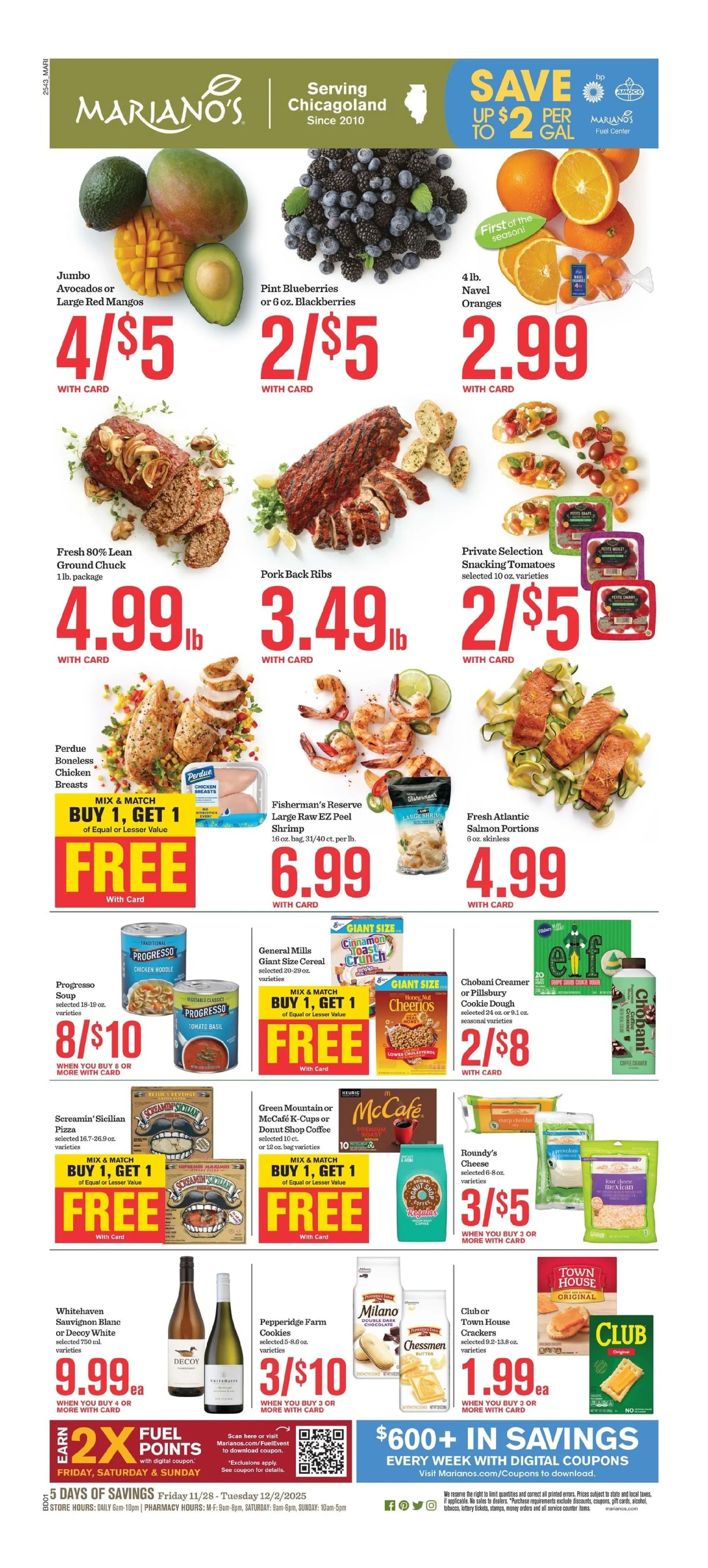 Weekly ad Mariano's Sales from November 28 to December 2 2025 - Page