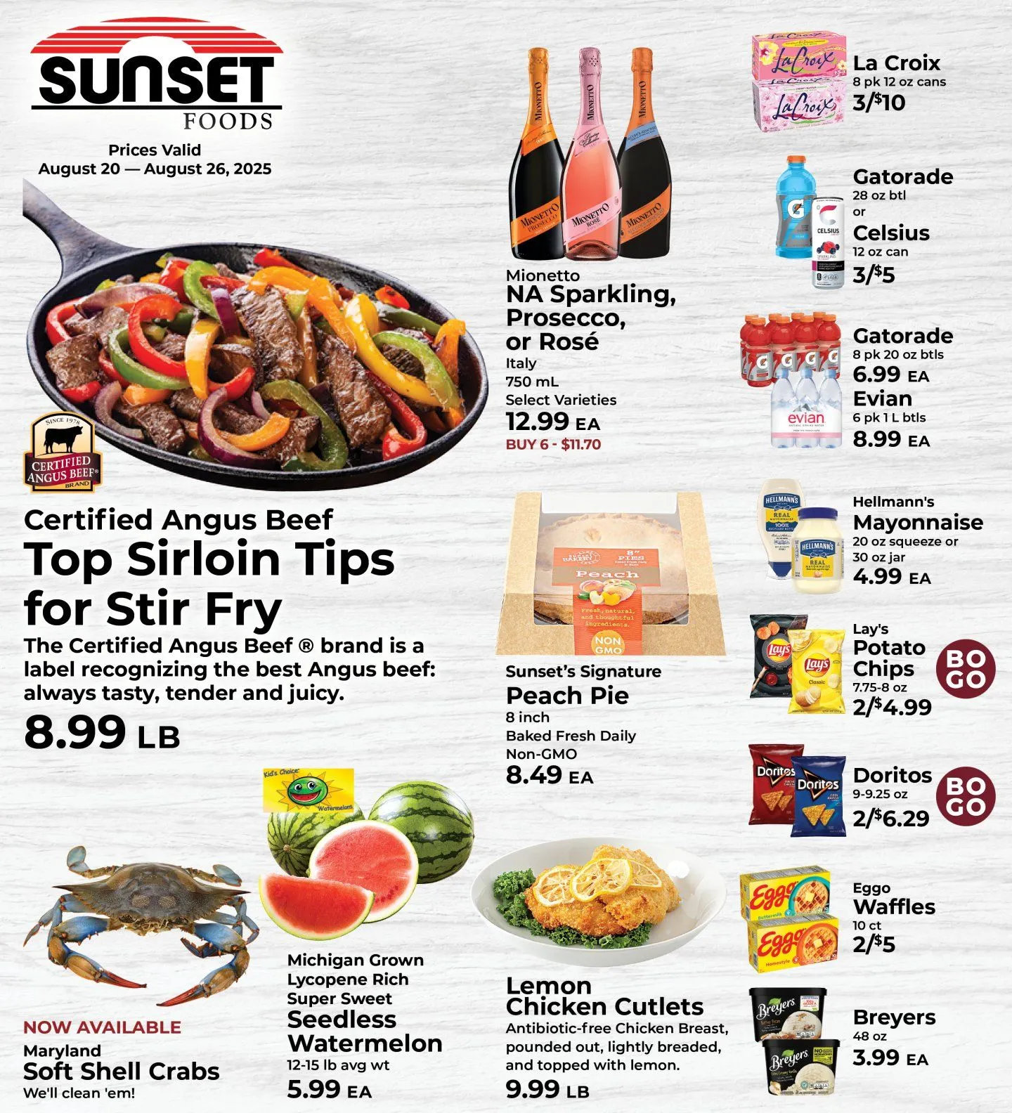 Weekly ad Sunset Foods Sales from August 20 to August 26 2025 - Page