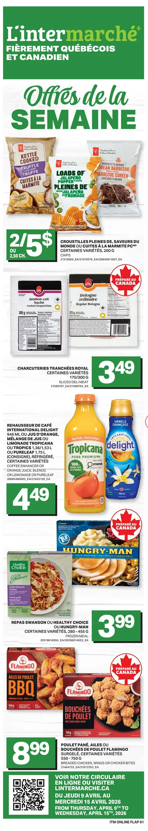 L'Intermarché Sales from April 9 to April 15 2026 - flyer page 1