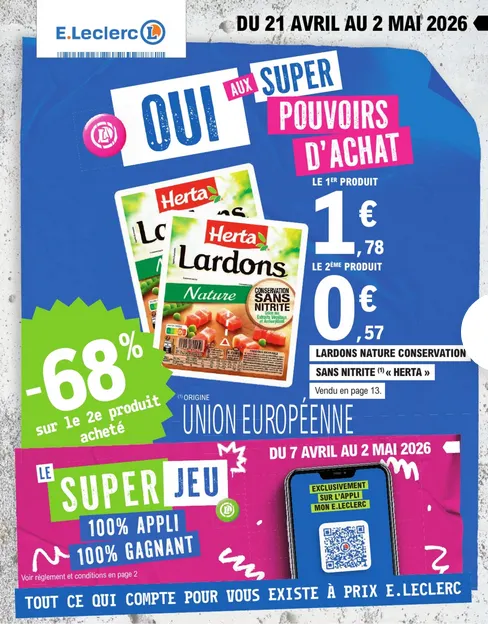 E.Leclerc Brico Catalogue du 21 avril au 2 mai 2026 - Catalogue page 1