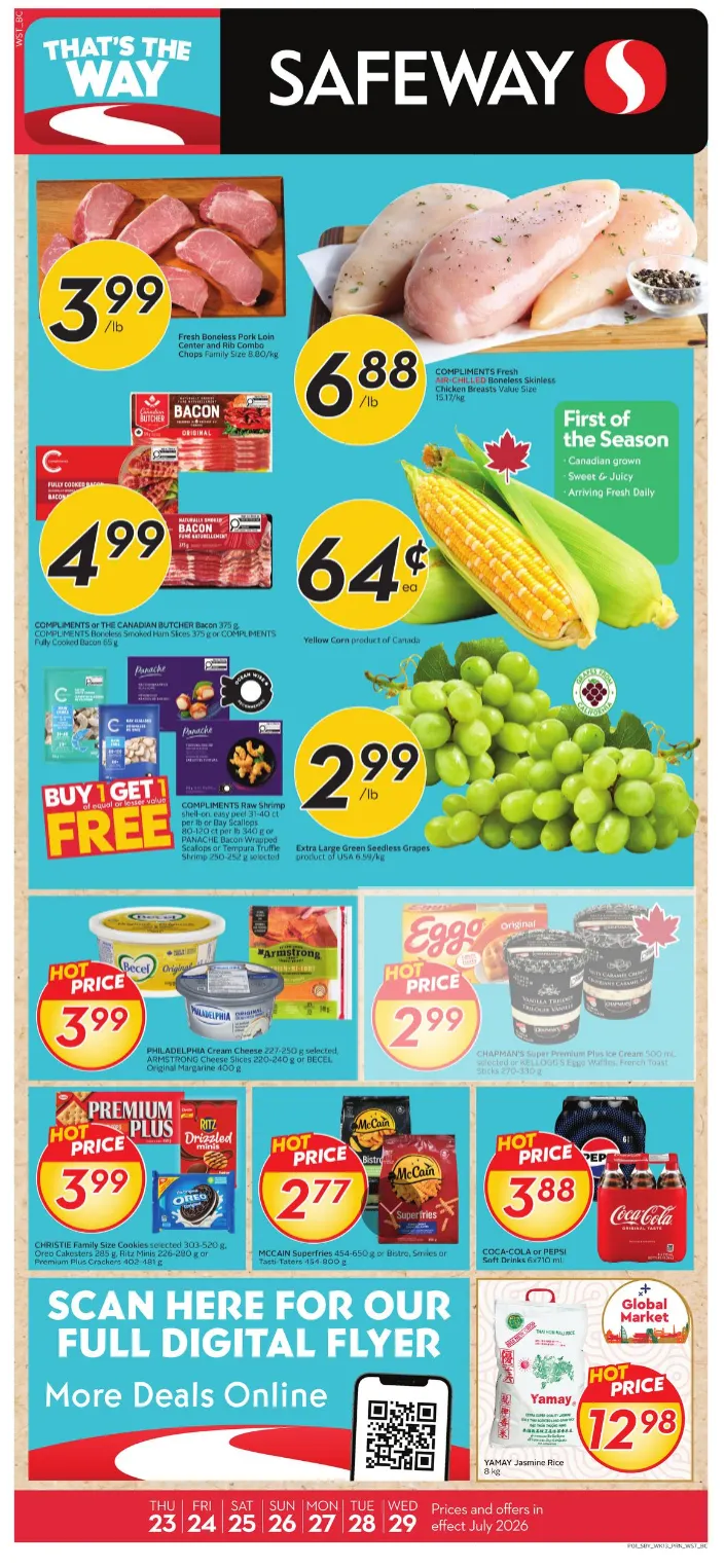 Safeway Sales from July 23 to July 29 2026 - flyer page