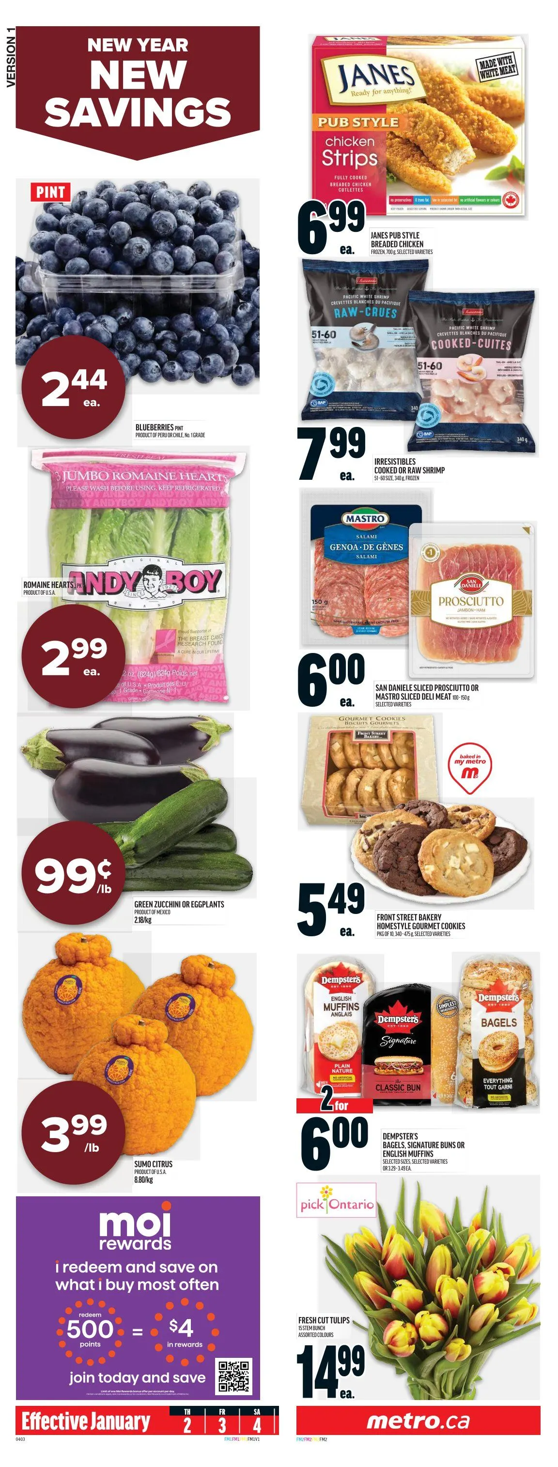 Metro Sales from January 2 to January 8 2025 - flyer page 1