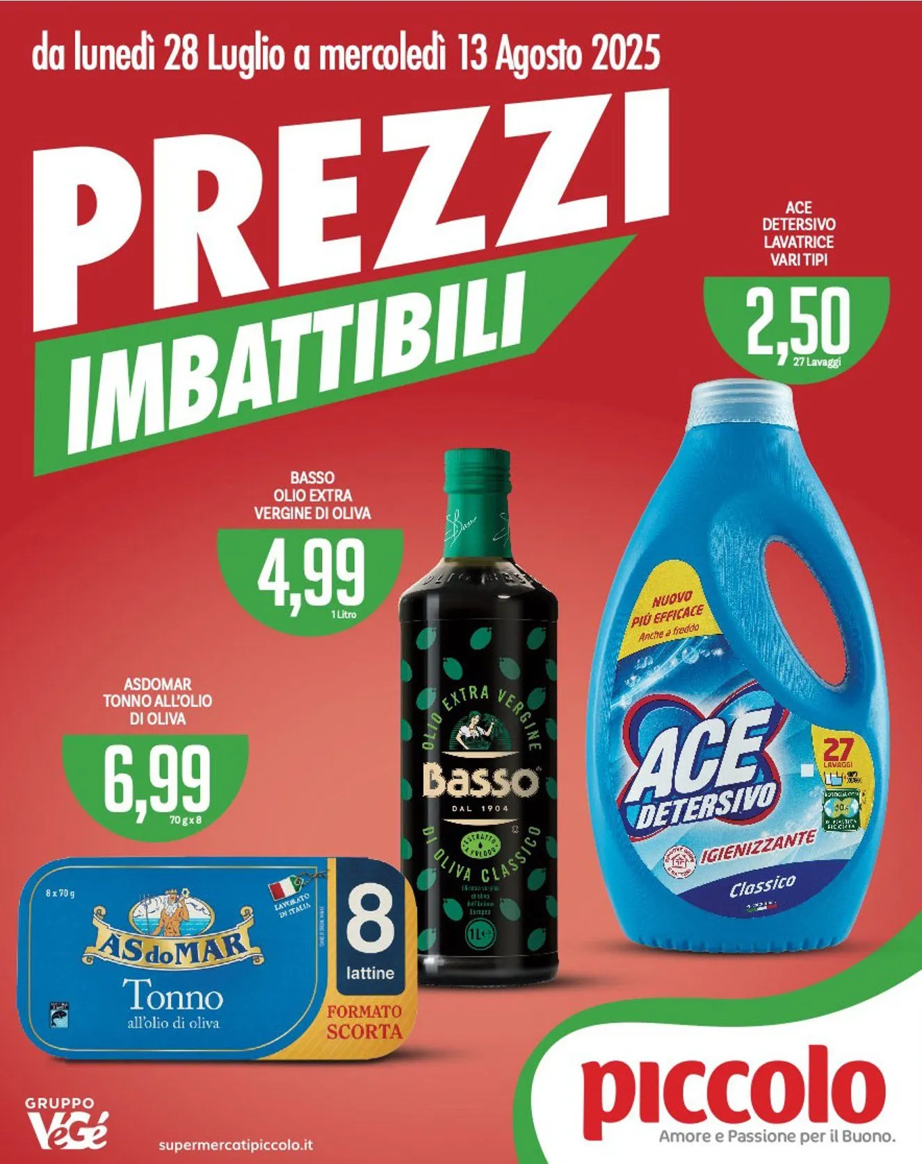 Volantini Piccolo da 28 luglio a 13 agosto di 2025 - Pagina del volantino 1