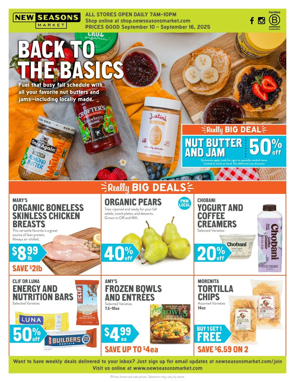 Weekly ad  New Seasons Market Sales from September 10 to September 16 2025 - Page 1