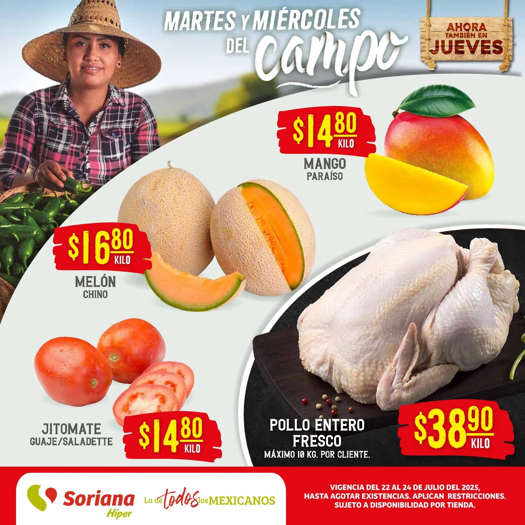 Catálogo de Soriana Ofertas  22 de julio al 24 de julio 2025 - Pagina 1
