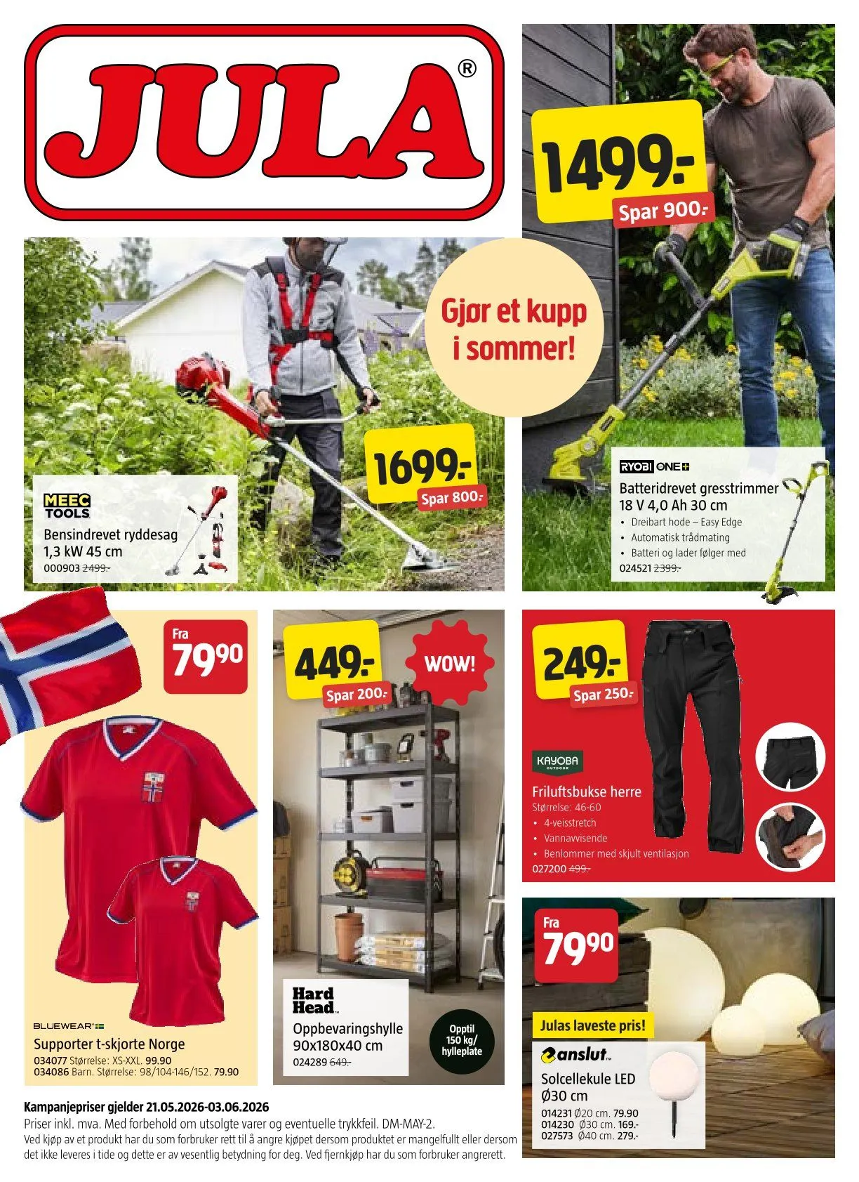 Jula-tilbudene fra 25. mai til 3. juni 2026 - kundeavisside 1