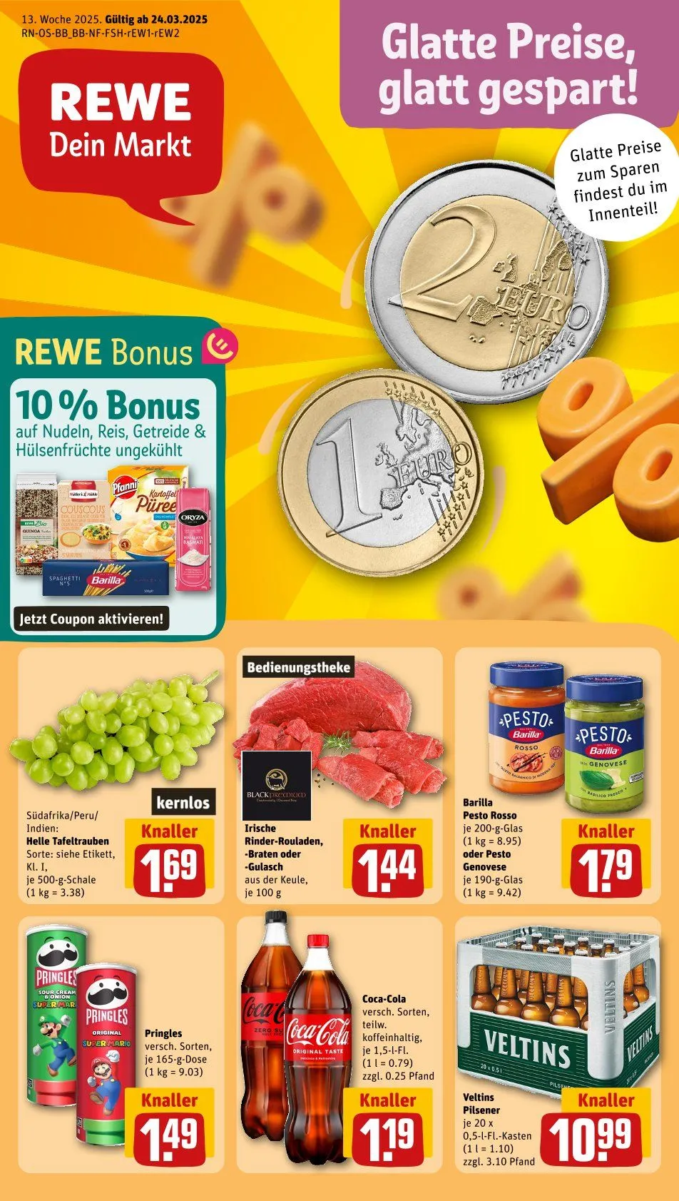 REWE Prospket von 25. März bis 30. März 2025 - Prospekt seite 1