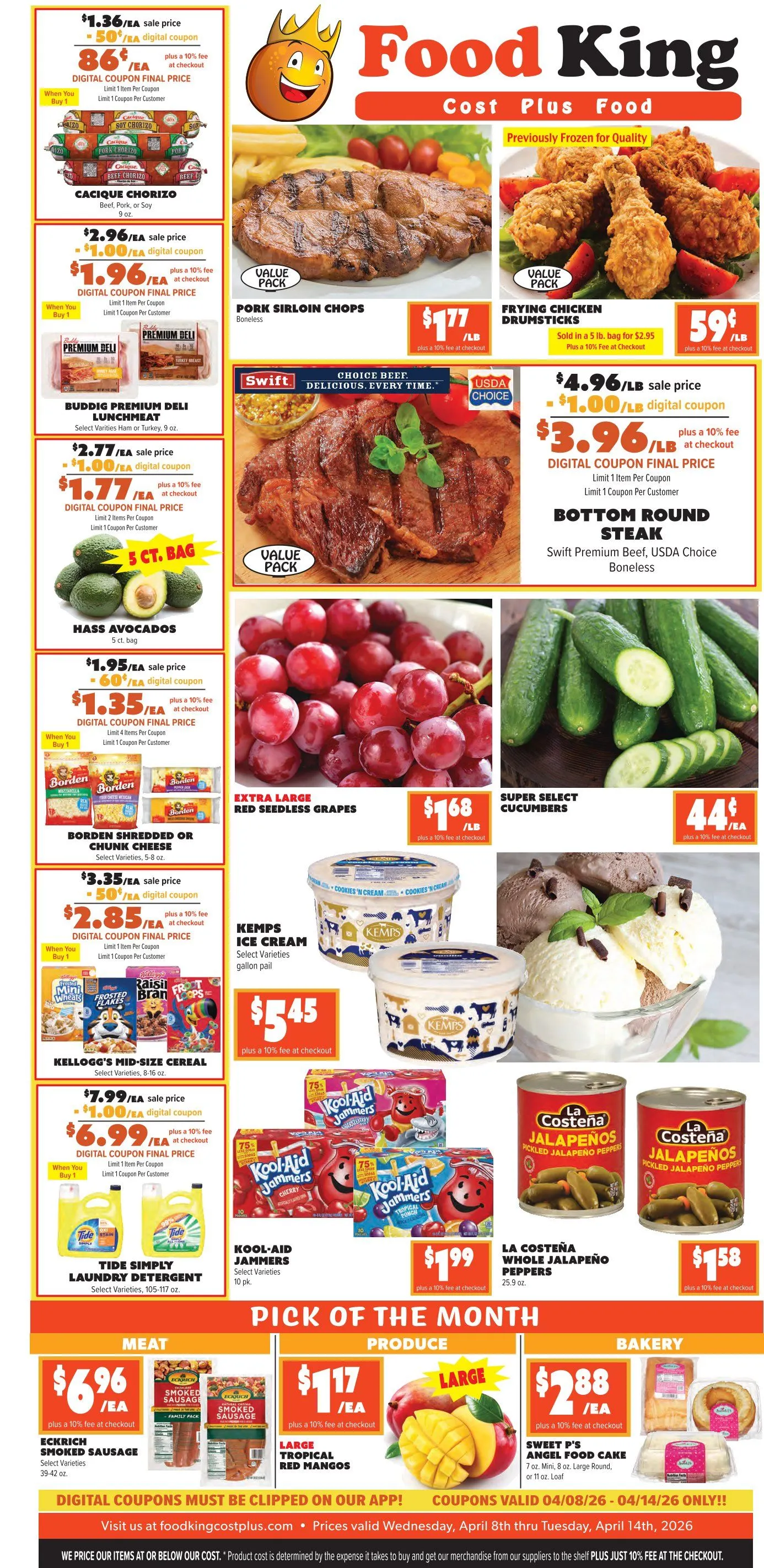 Weekly ad  Food King Sales from April 8 to April 14 2026 - Page 1