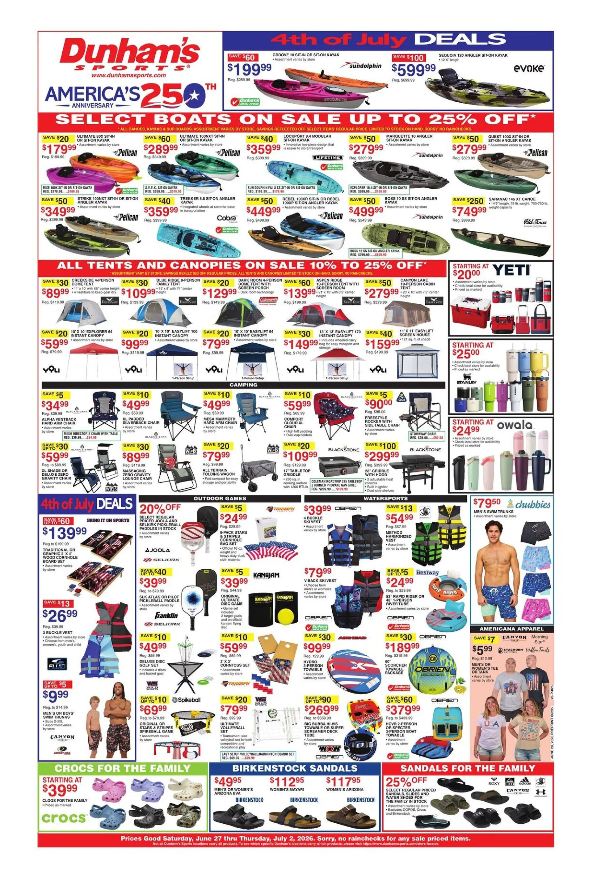Weekly ad Dunham's Sports Sales from June 27 to July 2 2026 - Page 