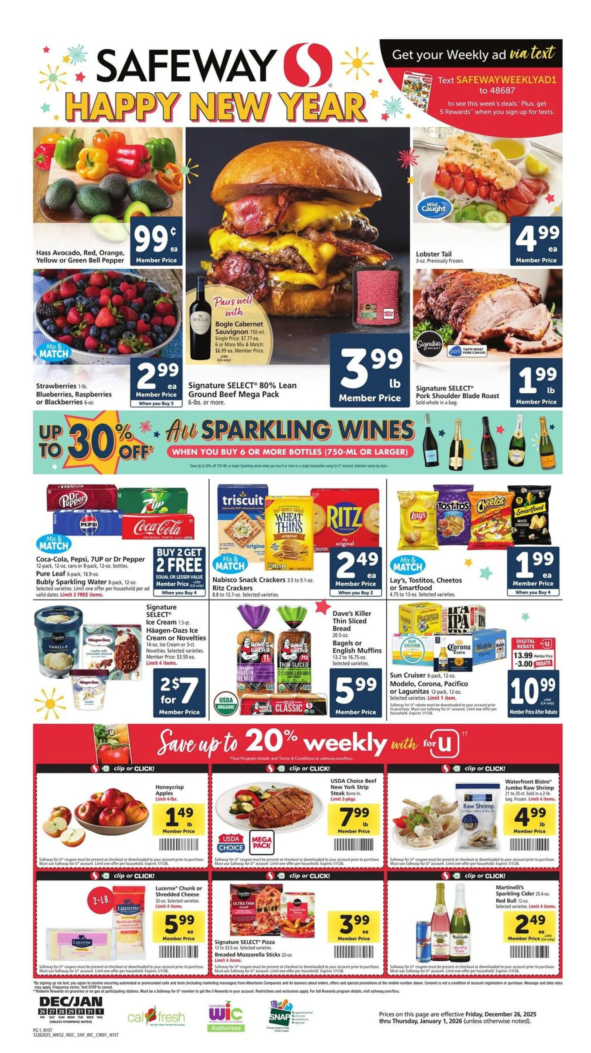 Weekly ad Safeway  Sales from December 26 to January 1 2026 - Page 1