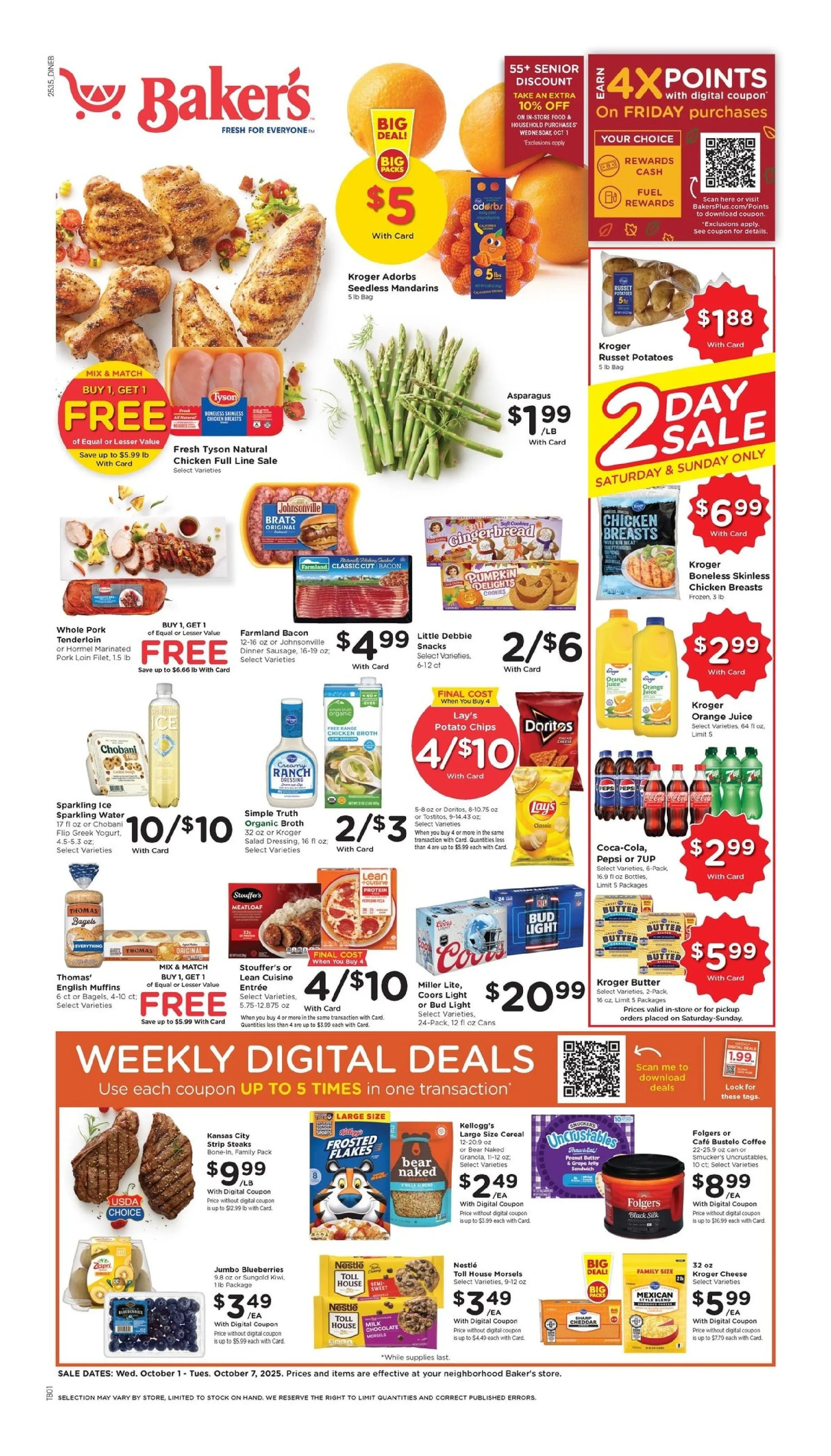 Weekly ad Baker's Sales from October 1 to October 7 2025 - Page 1