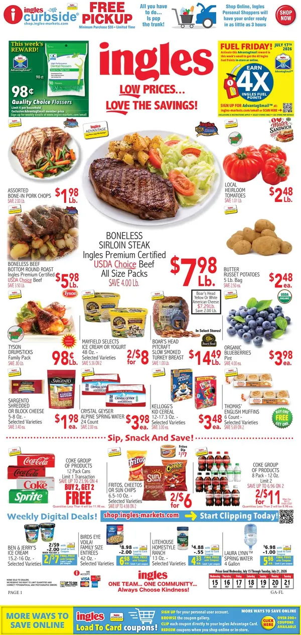 Weekly ad Ingles Sales from July 15 to July 21 2026 - Page 1
