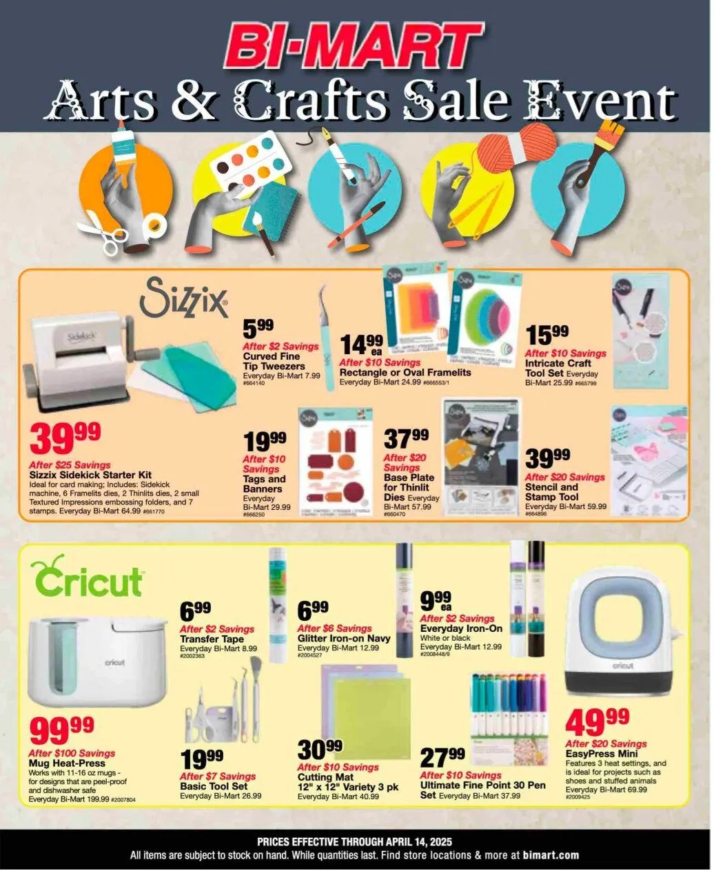Weekly ad SAVINGS from March 25 to April 14 2025 - Page 1