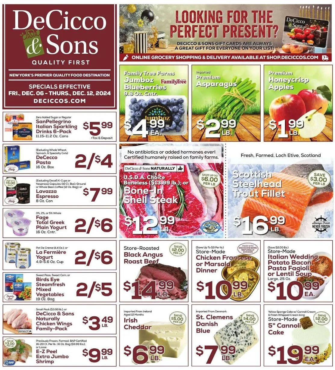 Weekly ad DeCicco & Sons Weekly Ad from December 6 to December 12 2024 - Page