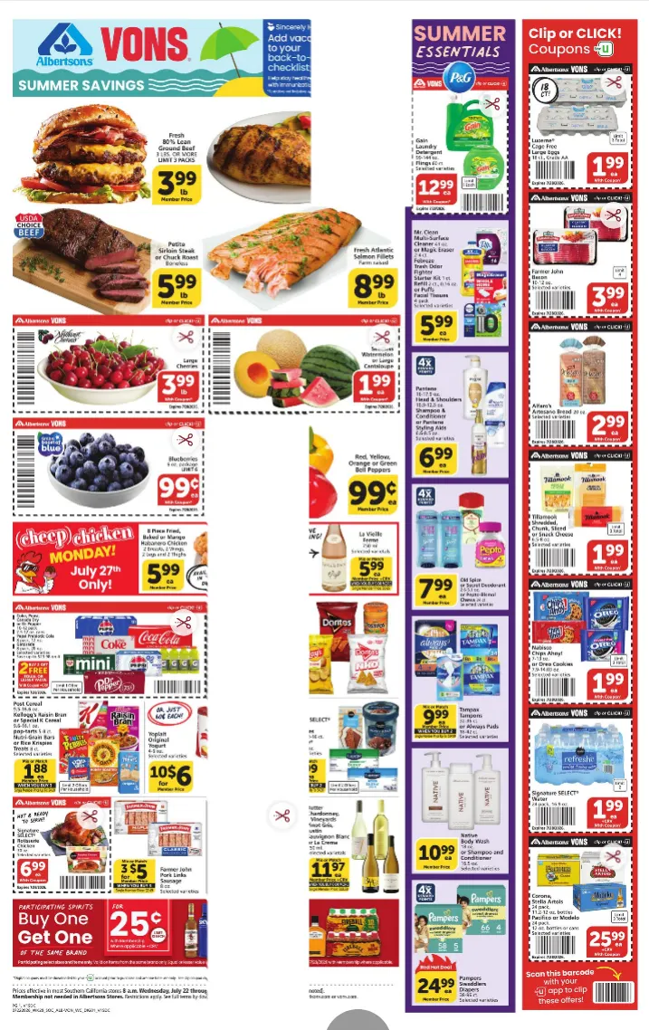 Weekly ad  Vons  Sales from July 22 to July 28 2026 - Page 