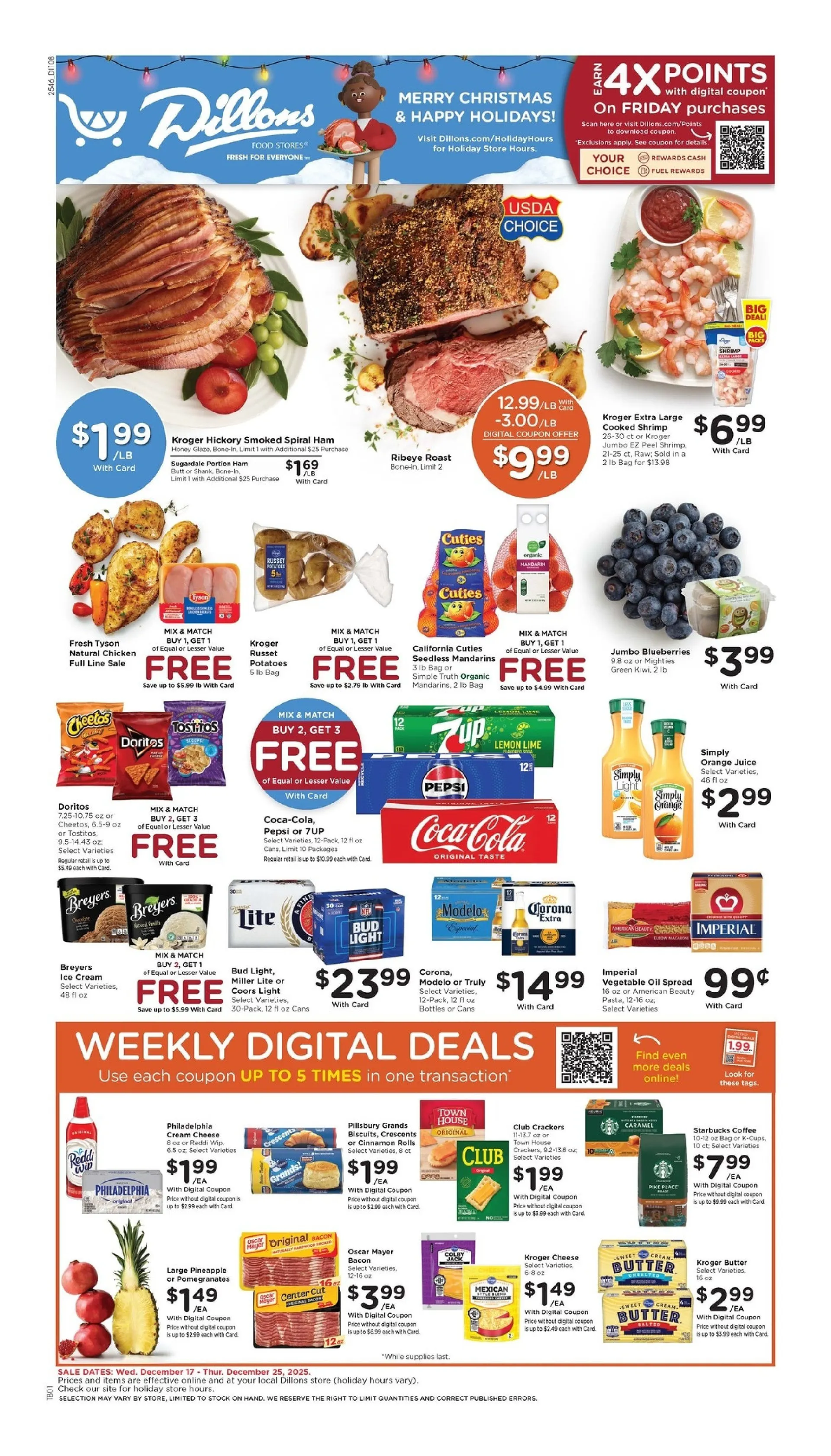 Weekly ad Dillons Sales from December 17 to December 25 2025 - Page 1