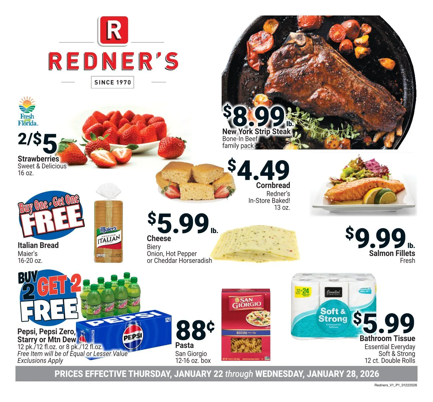 Weekly ad Redner's Market Sales from January 22 to January 28 2026 - Page