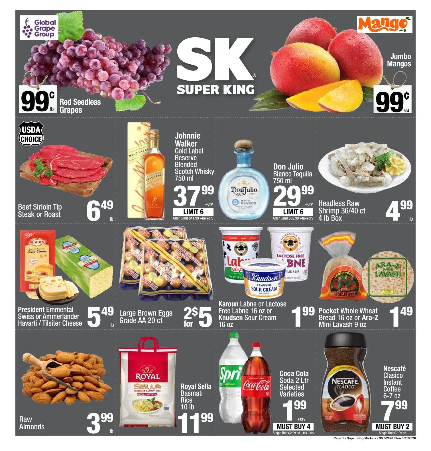 Weekly ad  Super King Markets Sales from March 25 to March 31 2026 - Page 1