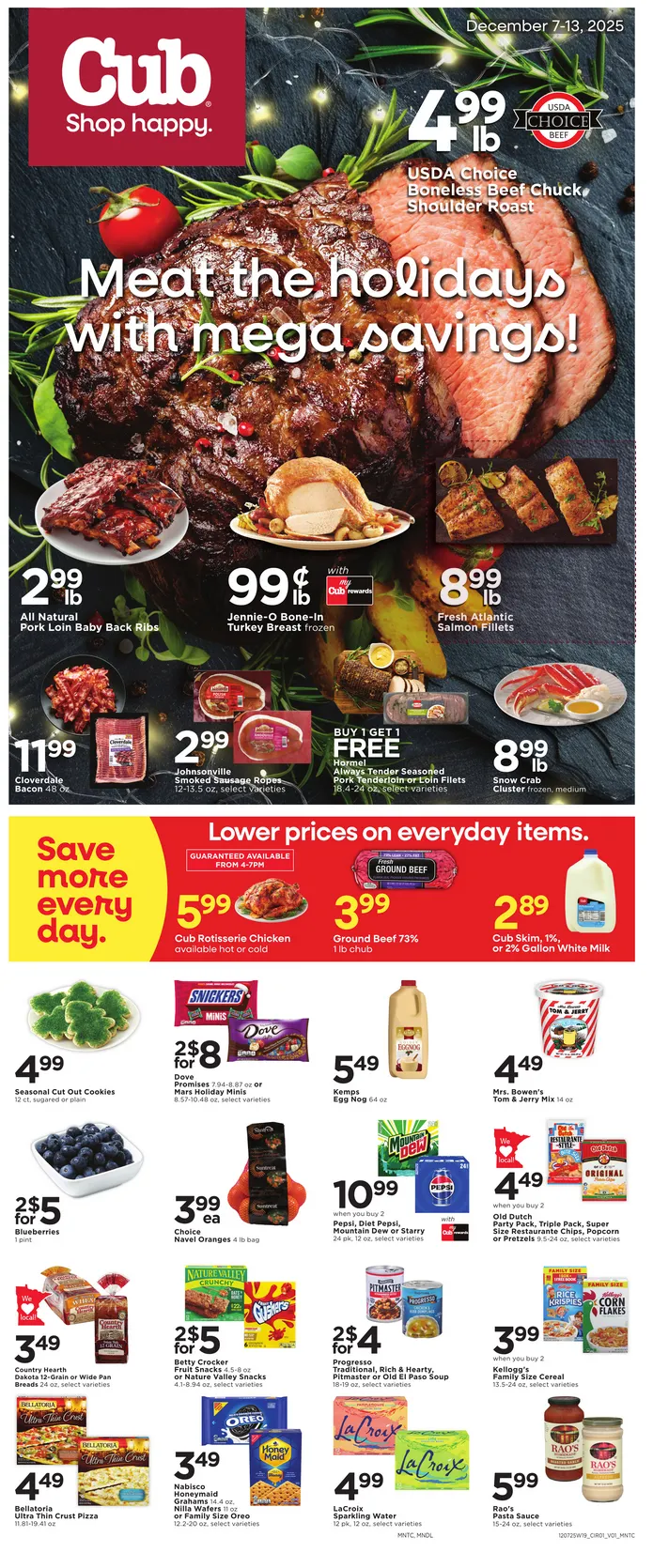 Weekly ad Cub Foods Sales from December 7 to December 13 2025 - Page 1