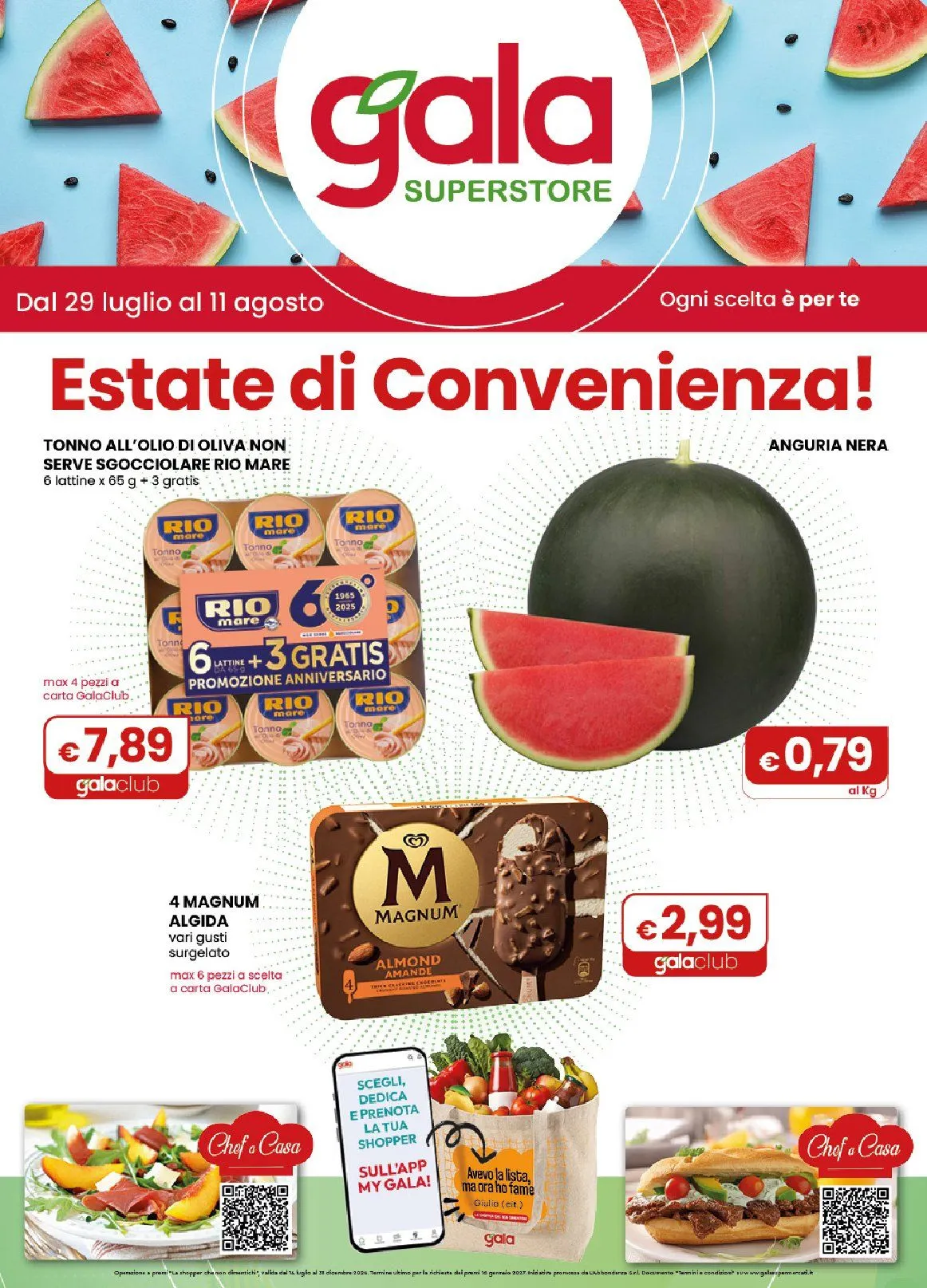  Volantini Gala Supermercati da 29 luglio a 10 agosto di 2026 - Pagina del volantino 1