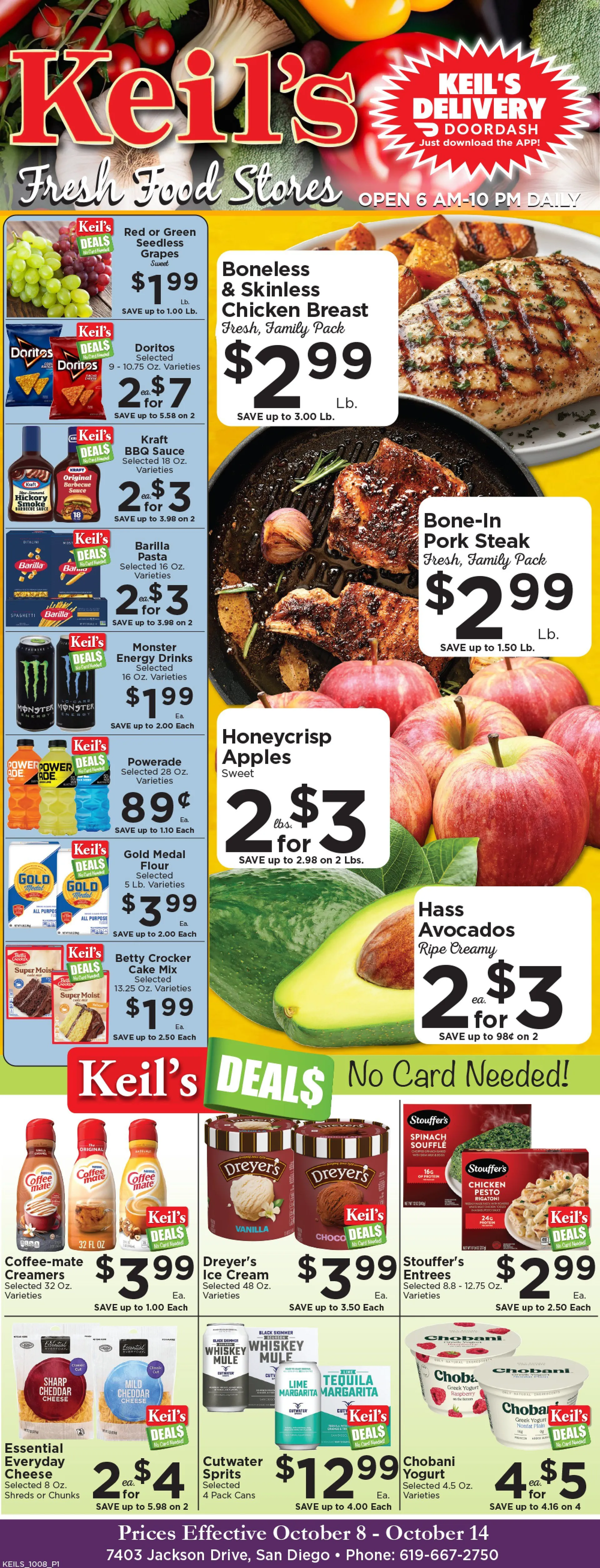 Weekly ad Keil's Fresh Food Stores Sales from October 8 to October 14 2025 - Page 1