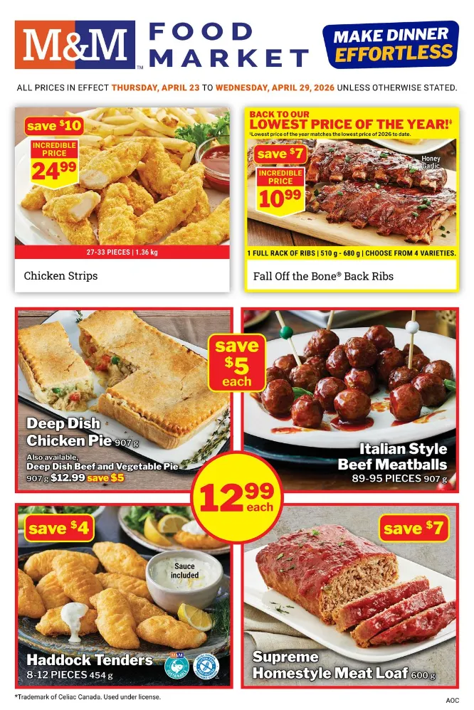 M&M Food Market Sales from April 23 to April 29 2026 - flyer page 1