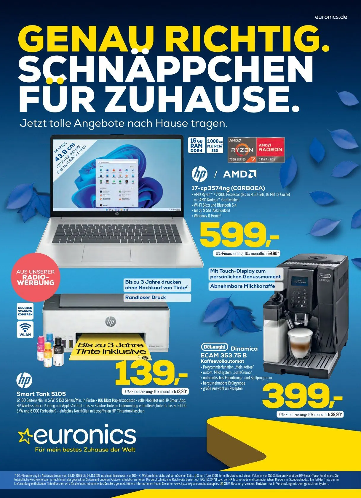 Euronics Prospekte  von 29. Oktober bis 9. November 2025 - Prospekt seite