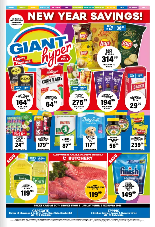 Giant Hyper Sales from 21 January to 8 February 2026 - Catalogue Page