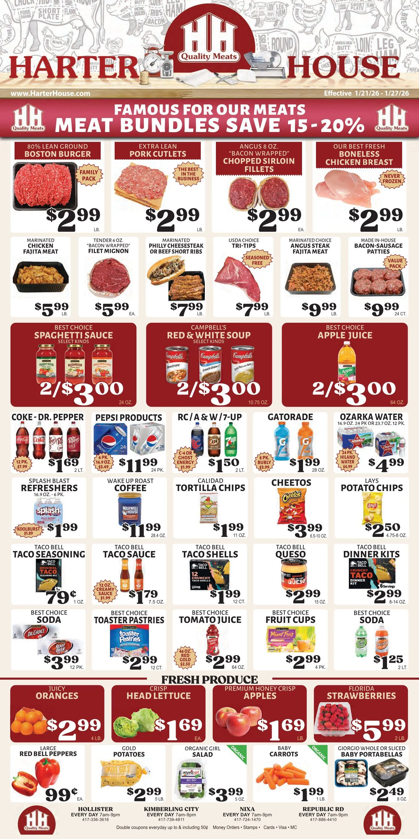 Weekly ad Harter House Sales from January 21 to January 27 2026 - Page 1