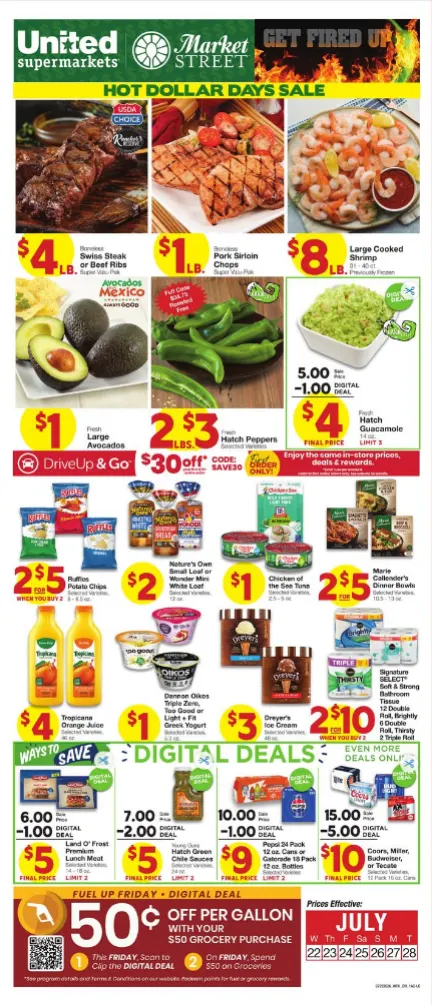 Weekly ad United Supermarkets Sales from July 22 to July 28 2026 - Page 