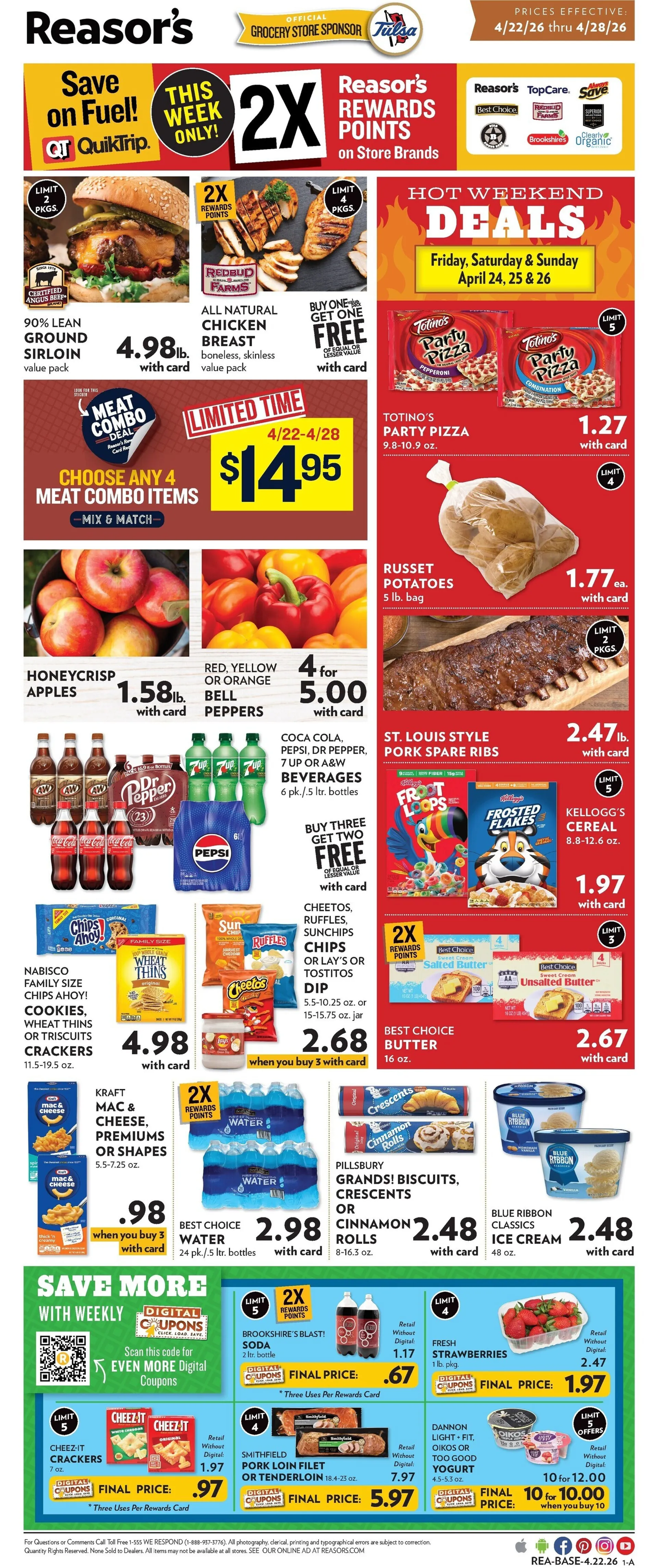 Weekly ad  Reasor's Sales from April 22 to April 28 2026 - Page 