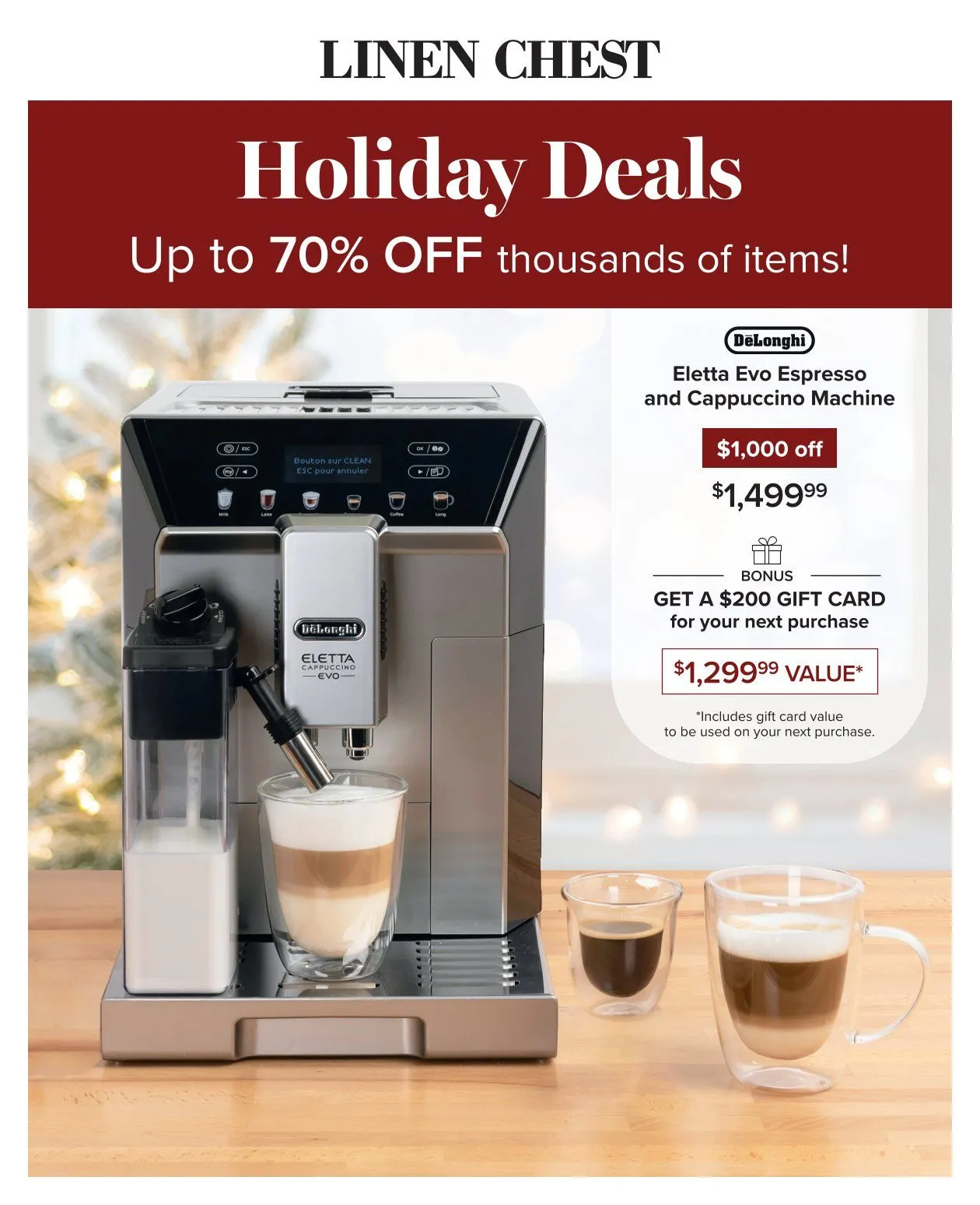 Linen Chest from December 22 to December 31 2025 - flyer page 1