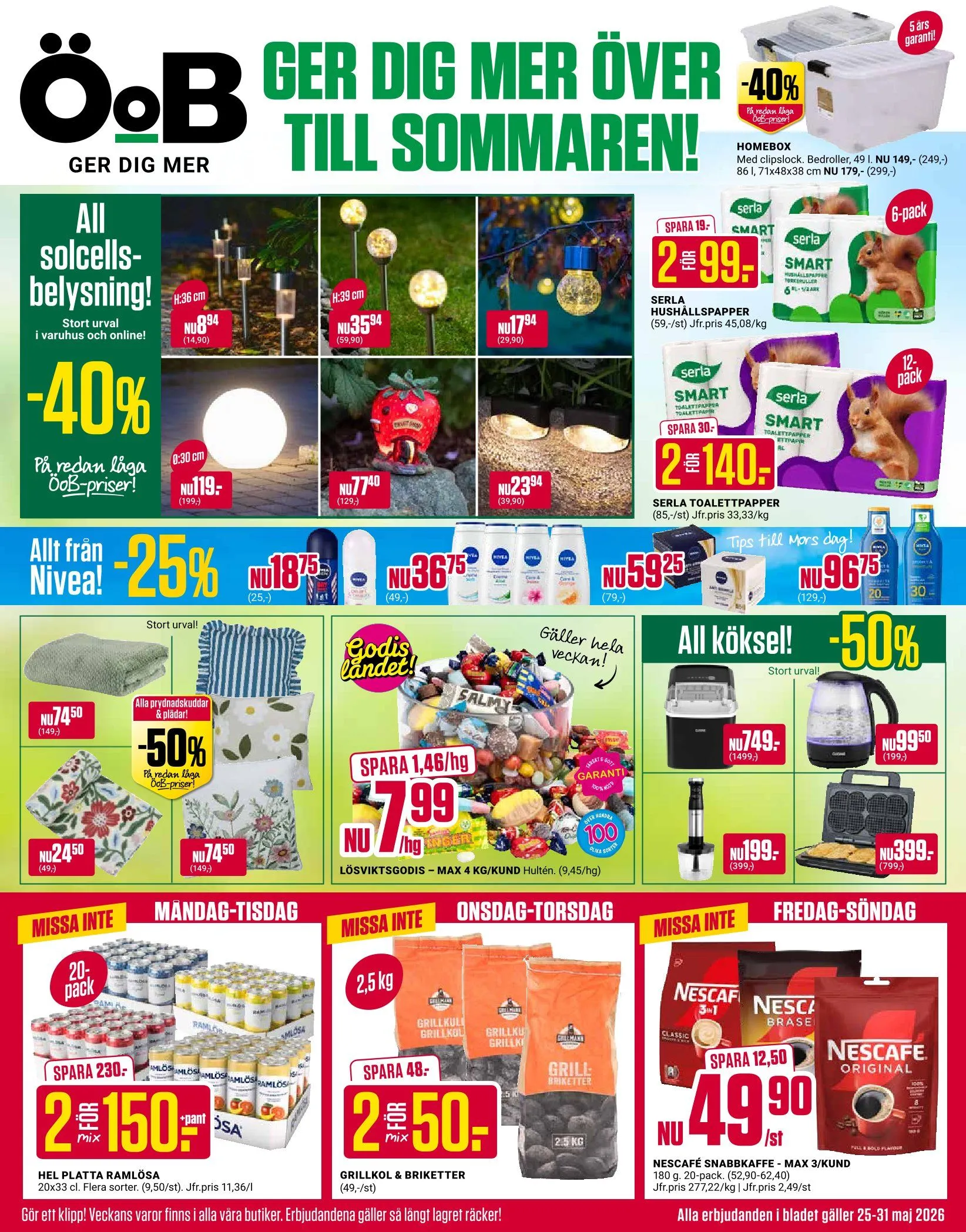  ÖoB Erbjudanden från 25 maj till 31 maj 2026 - Reklamblad sidor 1