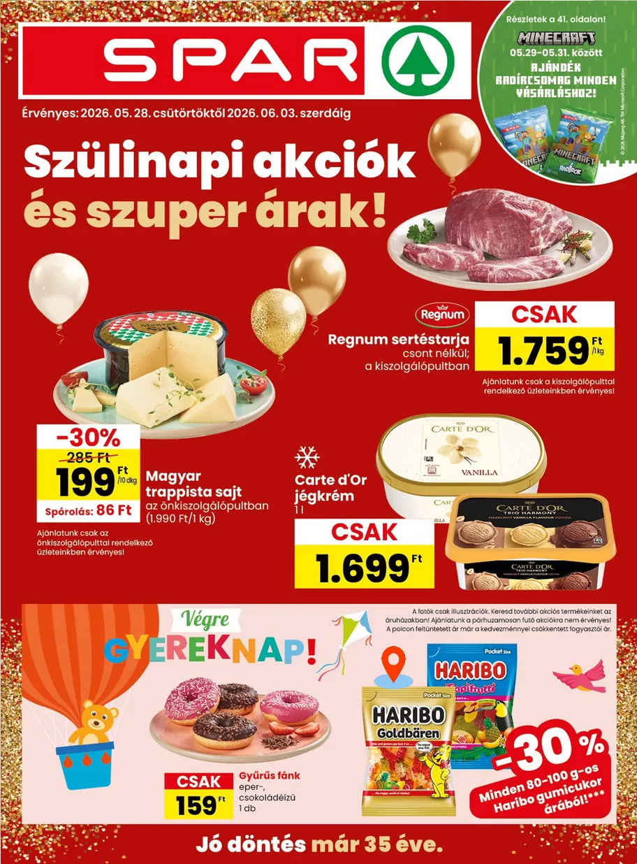 Katalógus  SPAR legfrissebb ajánlatai május 28.-tól június 3.-ig 2026. - Oldal 1