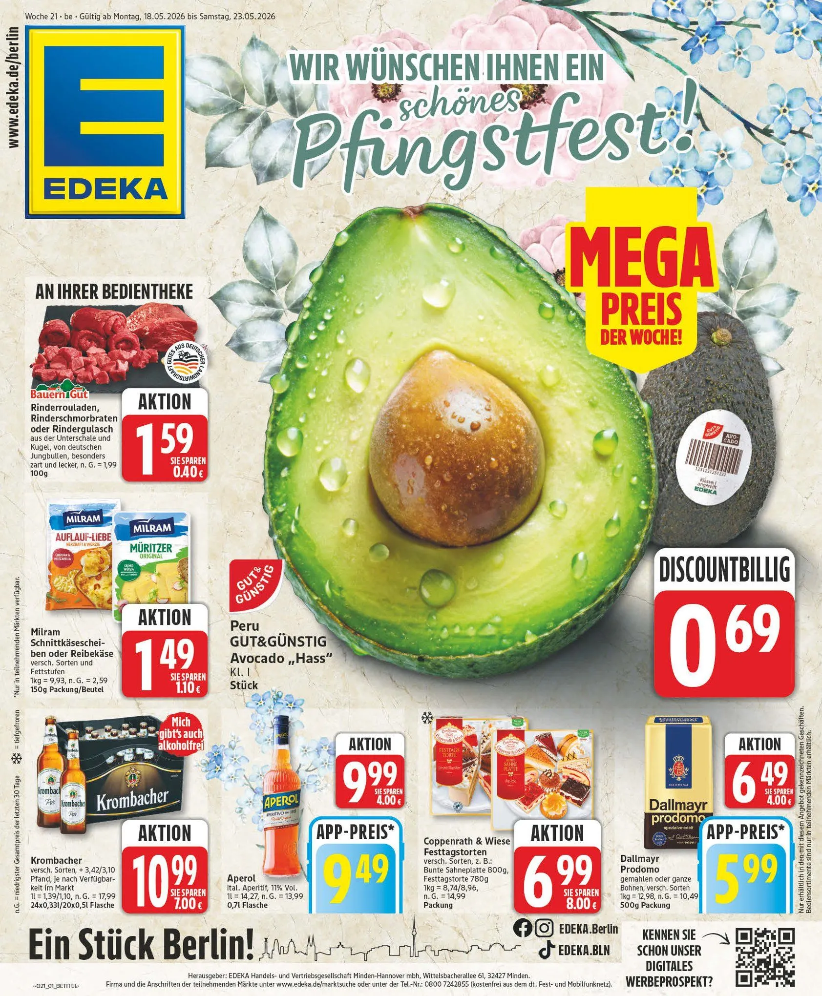 Edeka Angebote von 18. Mai bis 23. Mai 2026 - Prospekt seite 1