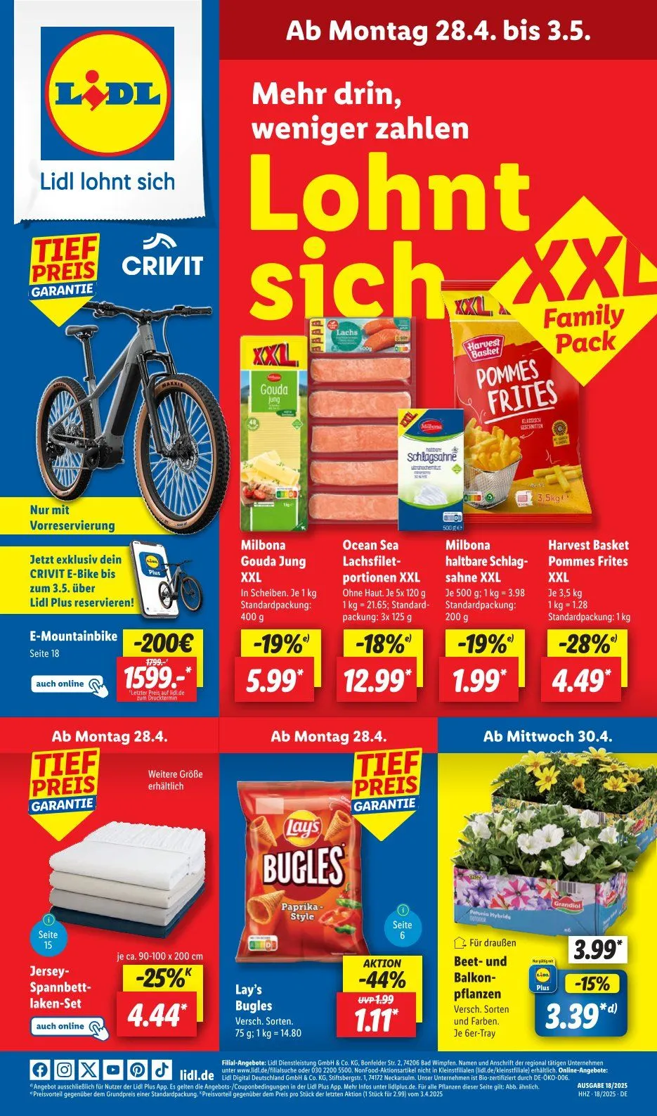 Lidl Prospekt von 28. April bis 3. Mai 2025 - Prospekt seite 1