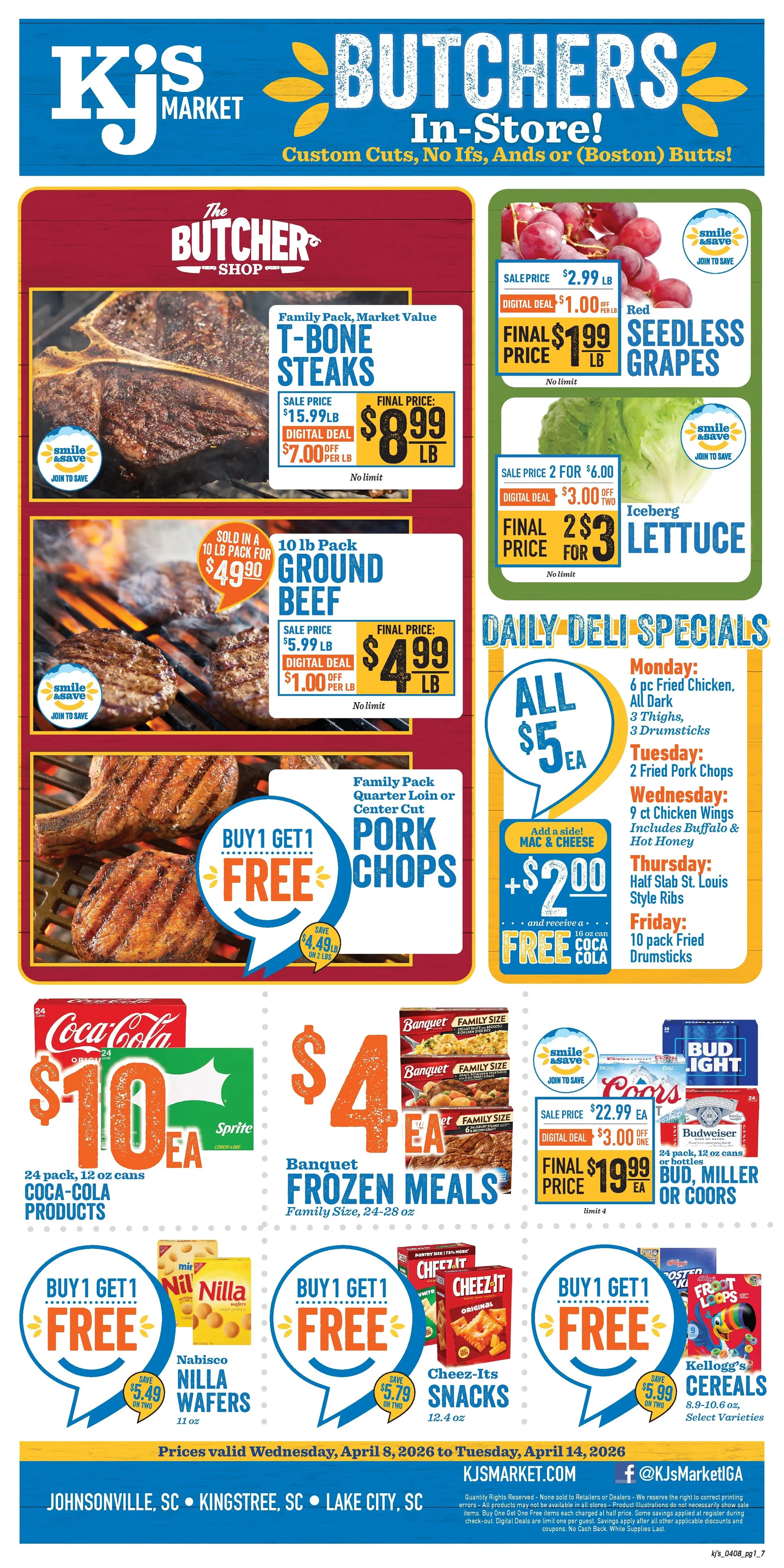 Weekly ad KJ´s Market Sales from April 8 to April 14 2026 - Page