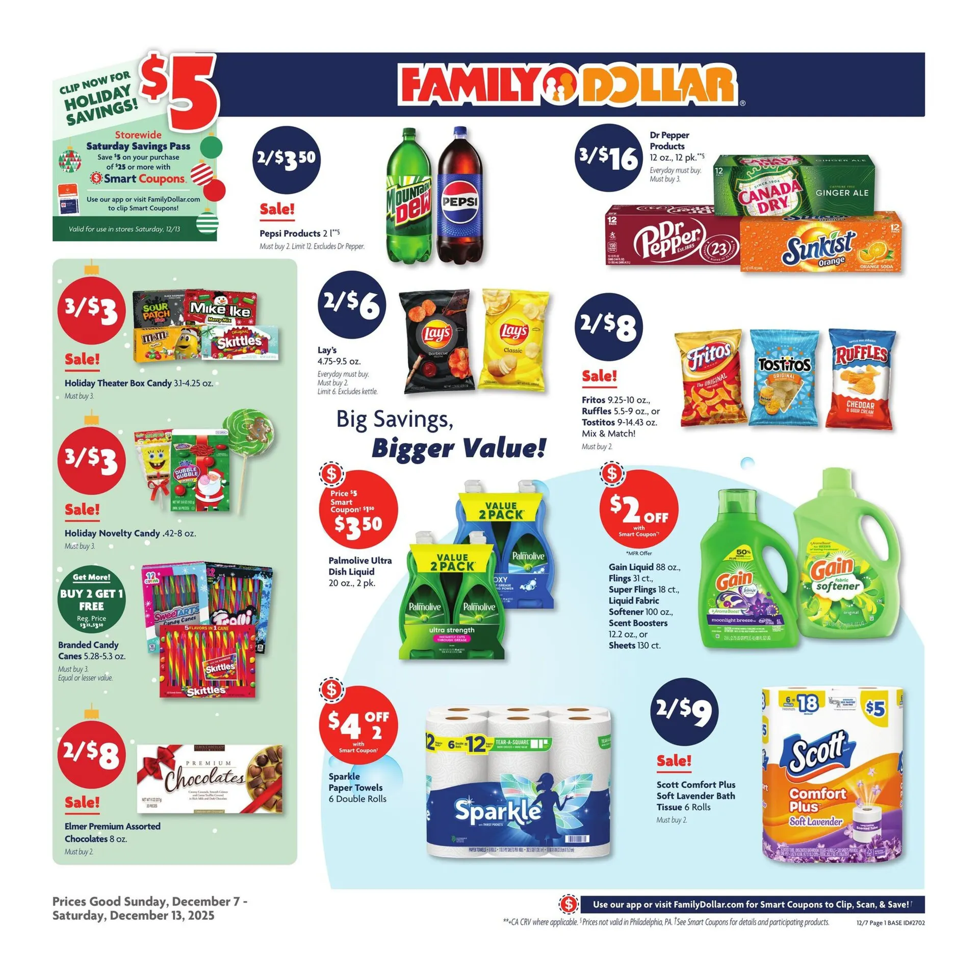 Weekly ad Family Dollar Sales from December 7 to December 13 2025 - Page 1
