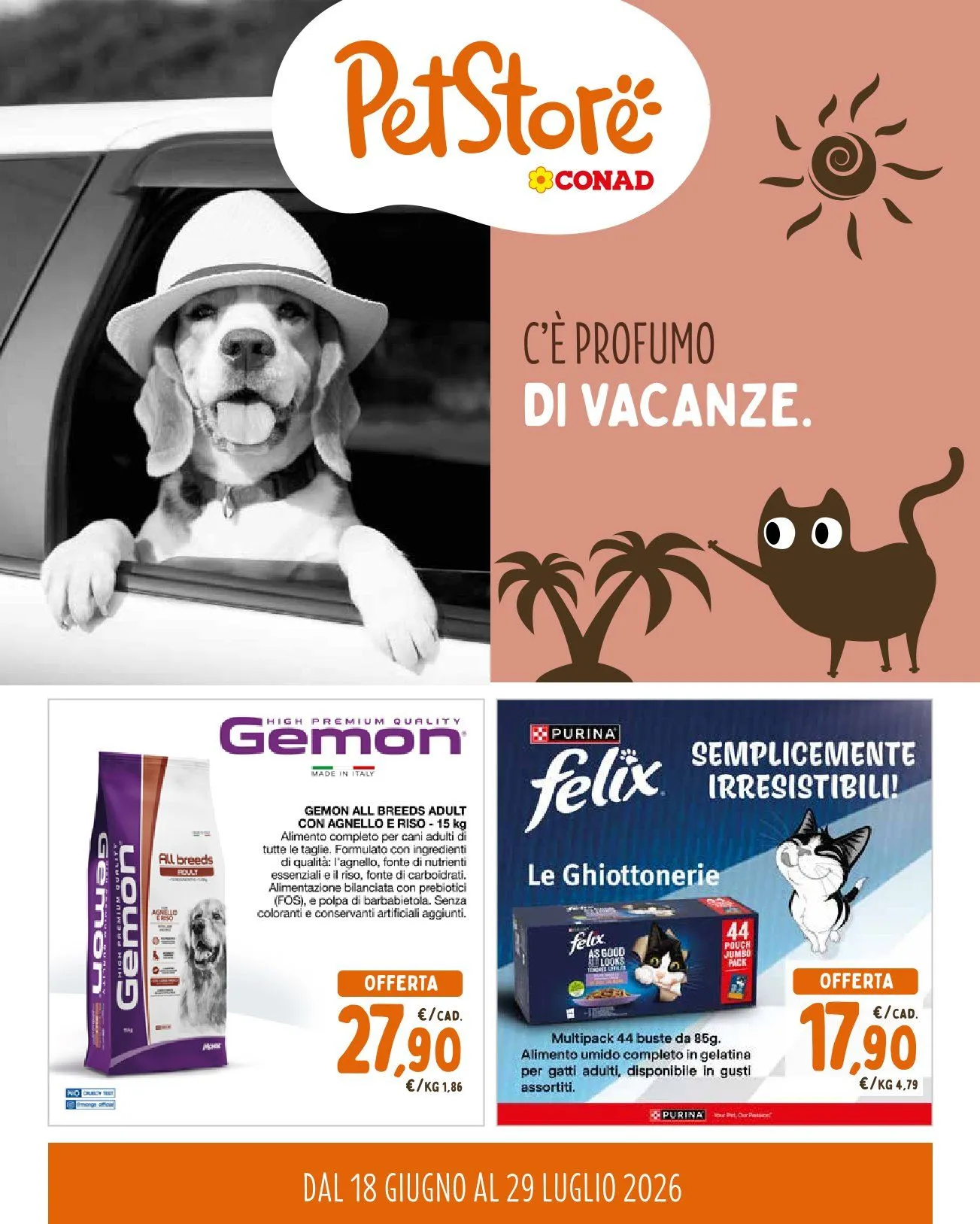 Volantini Pet Store Conad da 18 giugno a 29 luglio di 2026 - Pagina del volantino