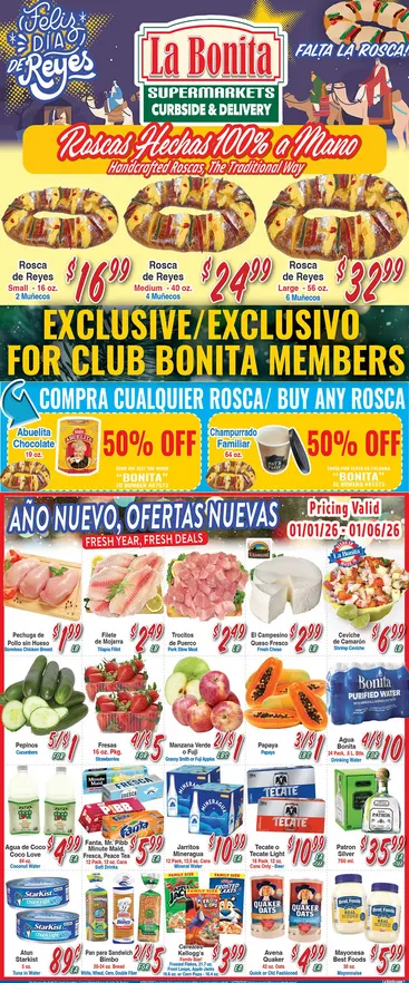 Weekly ad La Bonita Supermarkets Sales from January 1 to January 6 2026 - Page 