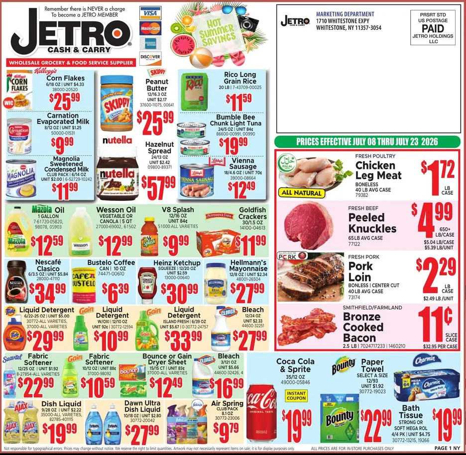 Weekly ad Jetro Sales from July 8 to July 23 2026 - Page 1