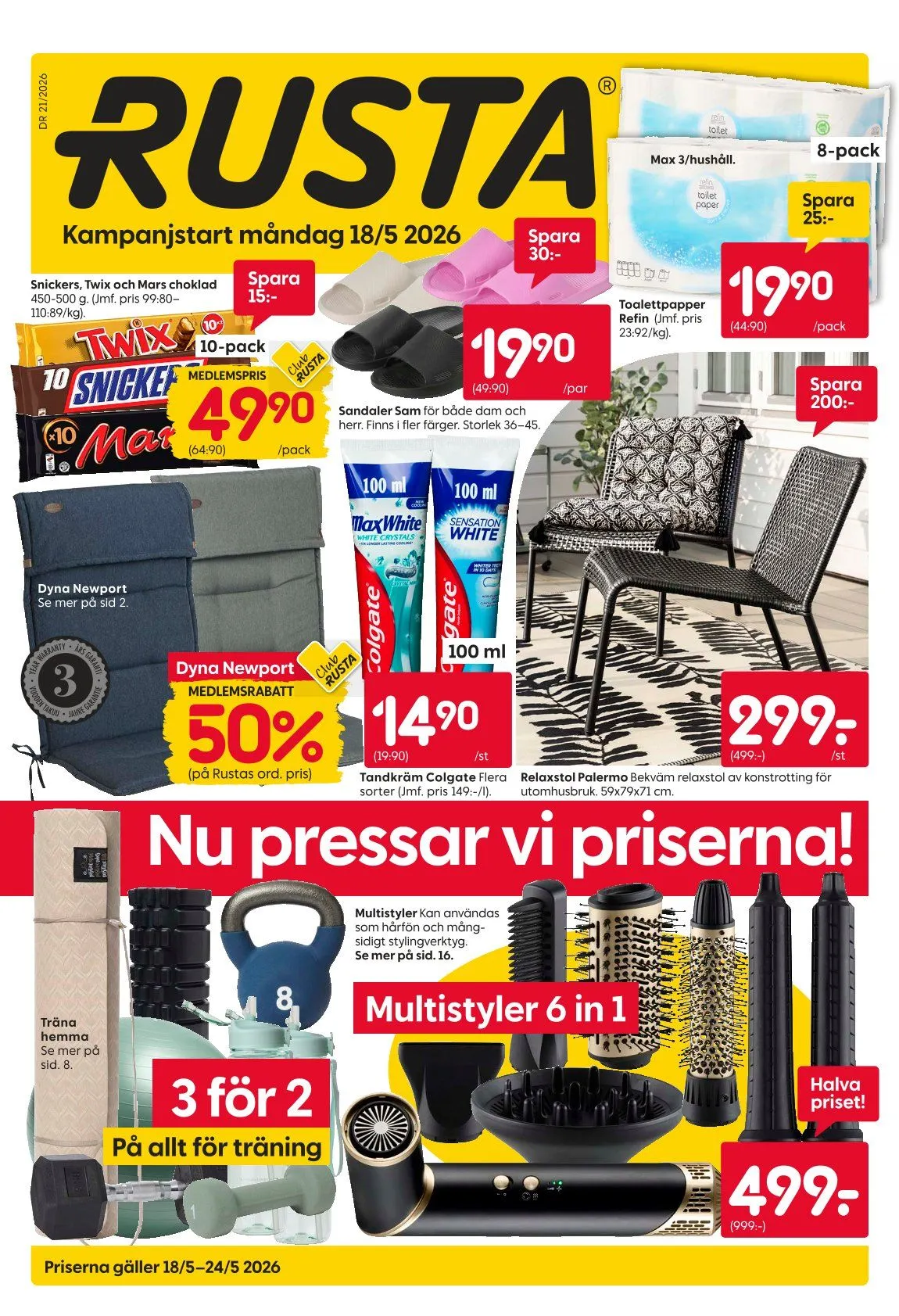 Senaste Rusta erbjudanden från 18 maj till 24 maj 2026 - Reklamblad sidor