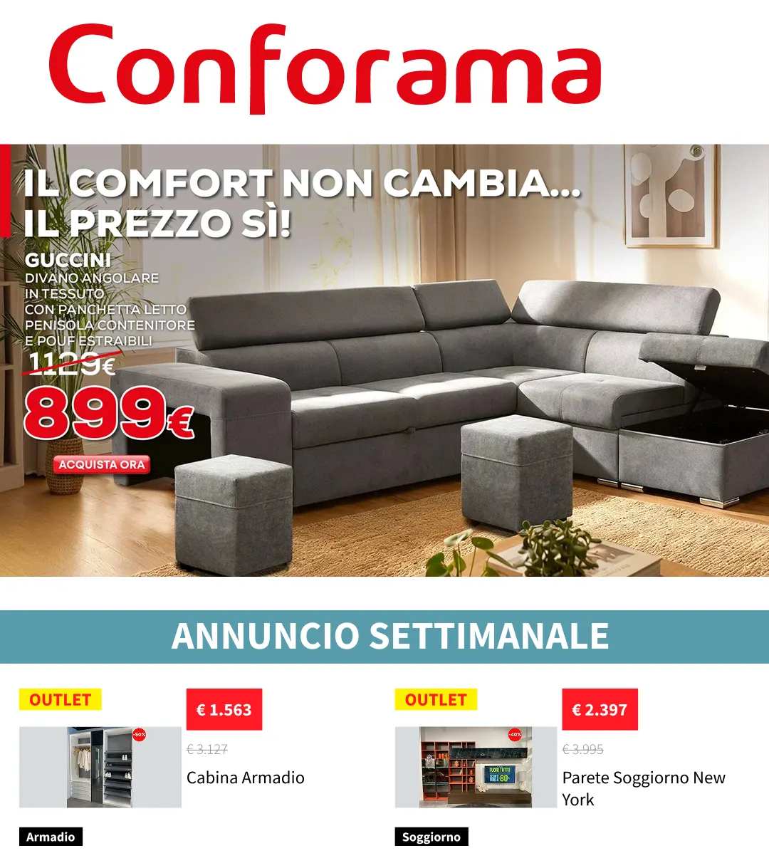 Volantini Conforama da 6 maggio a 20 maggio di 2026 - Pagina del volantino 1
