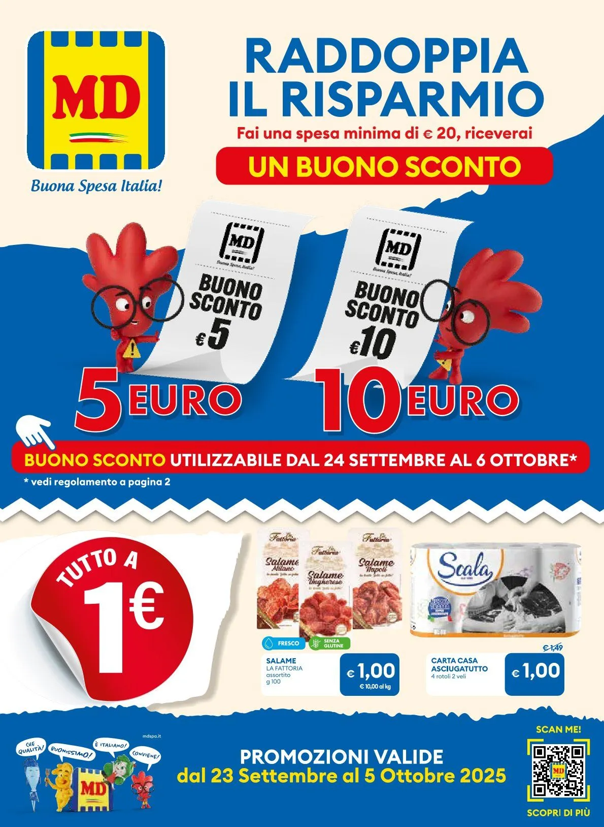  Volantini MD Discount da 24 settembre a 7 ottobre di 2025 - Pagina del volantino 1